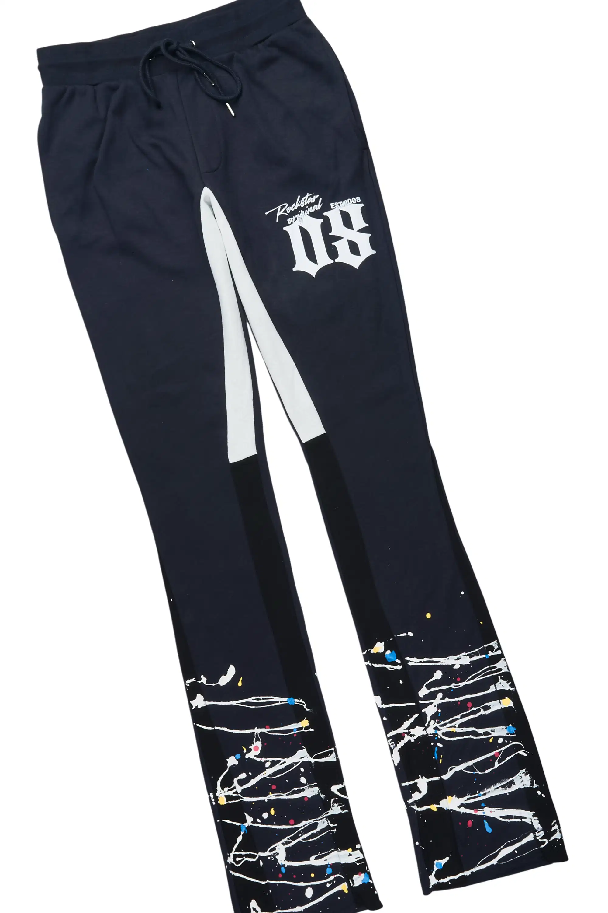 Horia Charcoal/Multi Hoodie/Stacked Flare Track Set - Image 7
