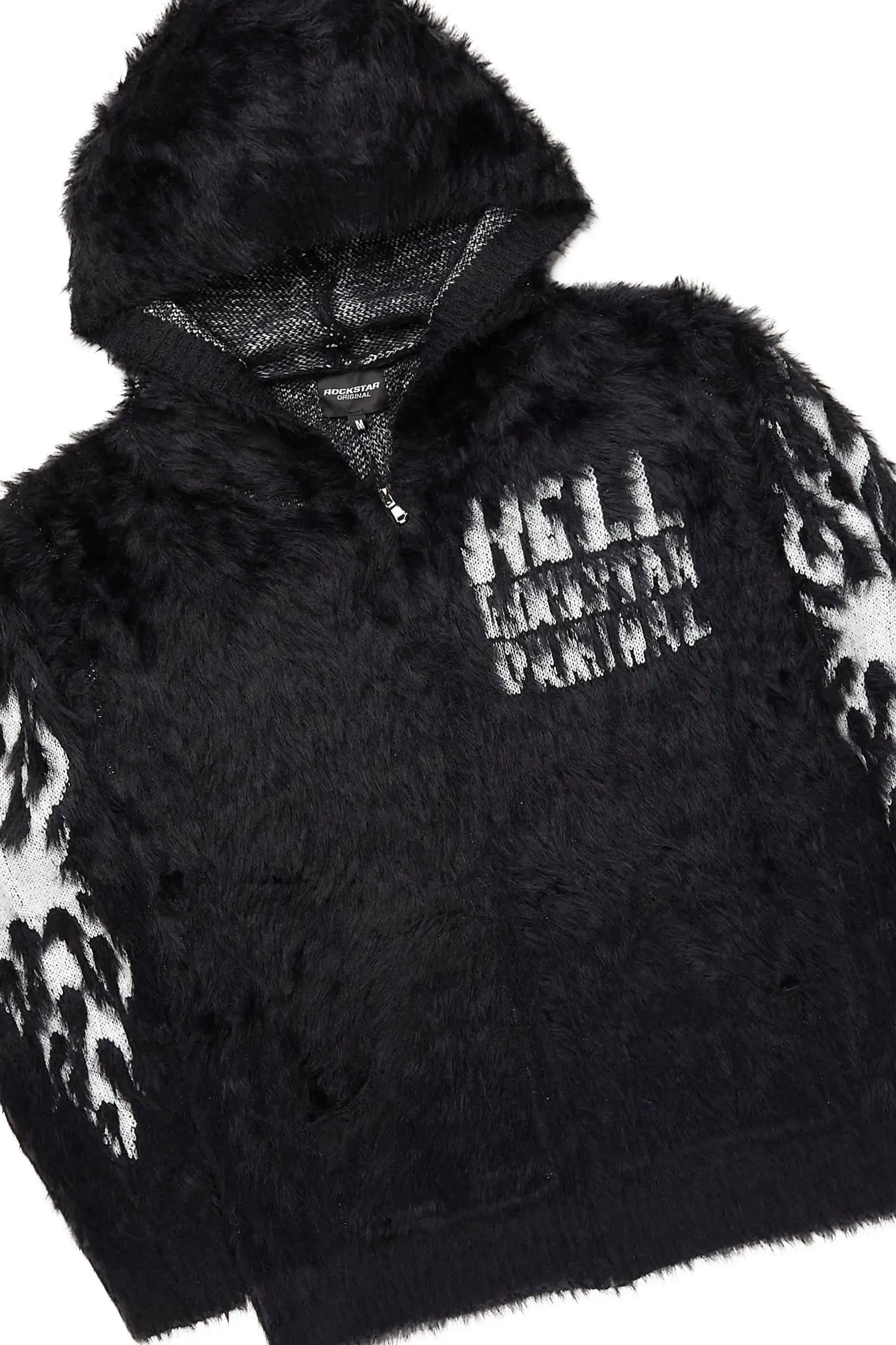 Toshio Black Stacked Flare Knitted Mohair Track Set - Image 9