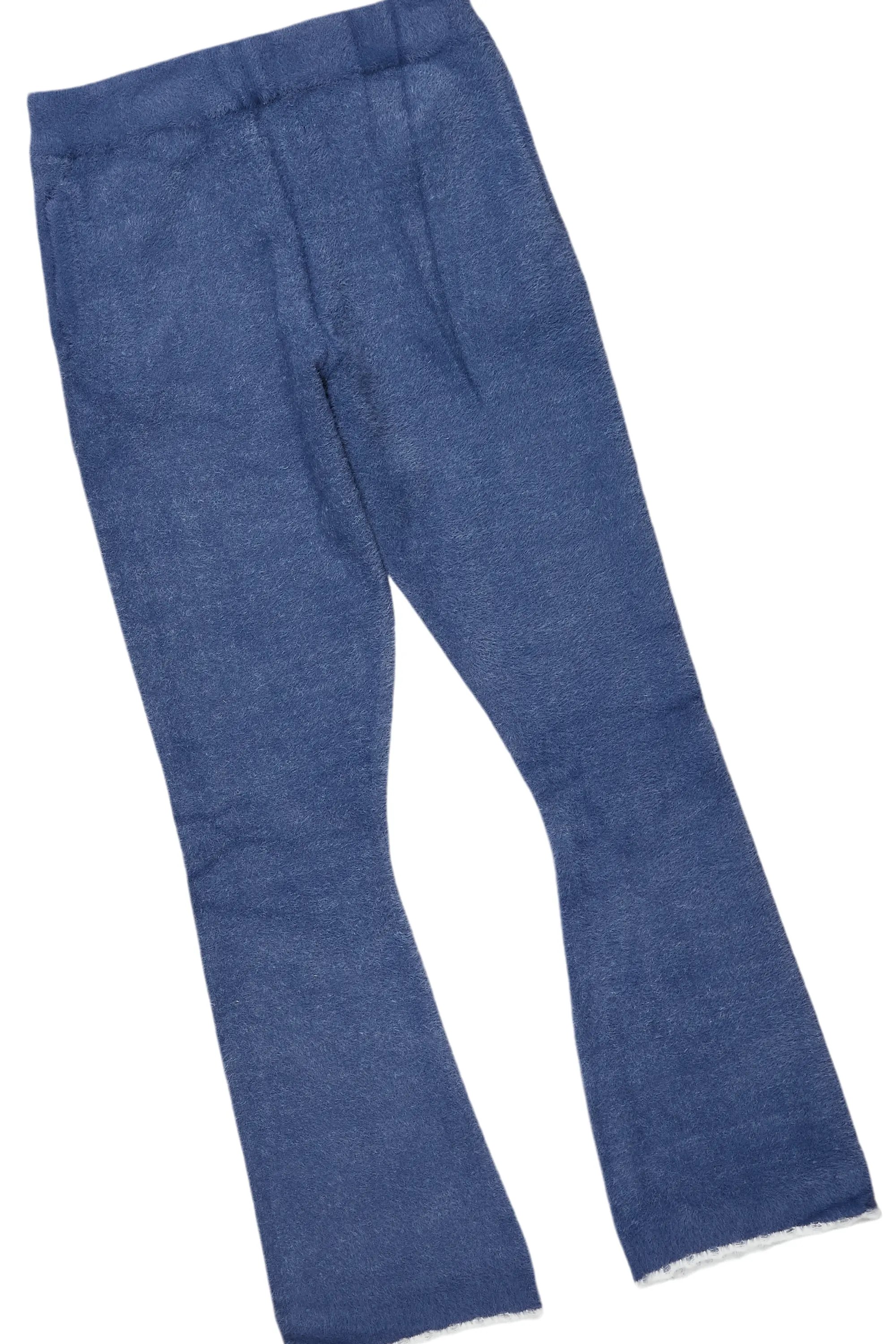 Lake Navy Mohair Knit Track Set - Image 10