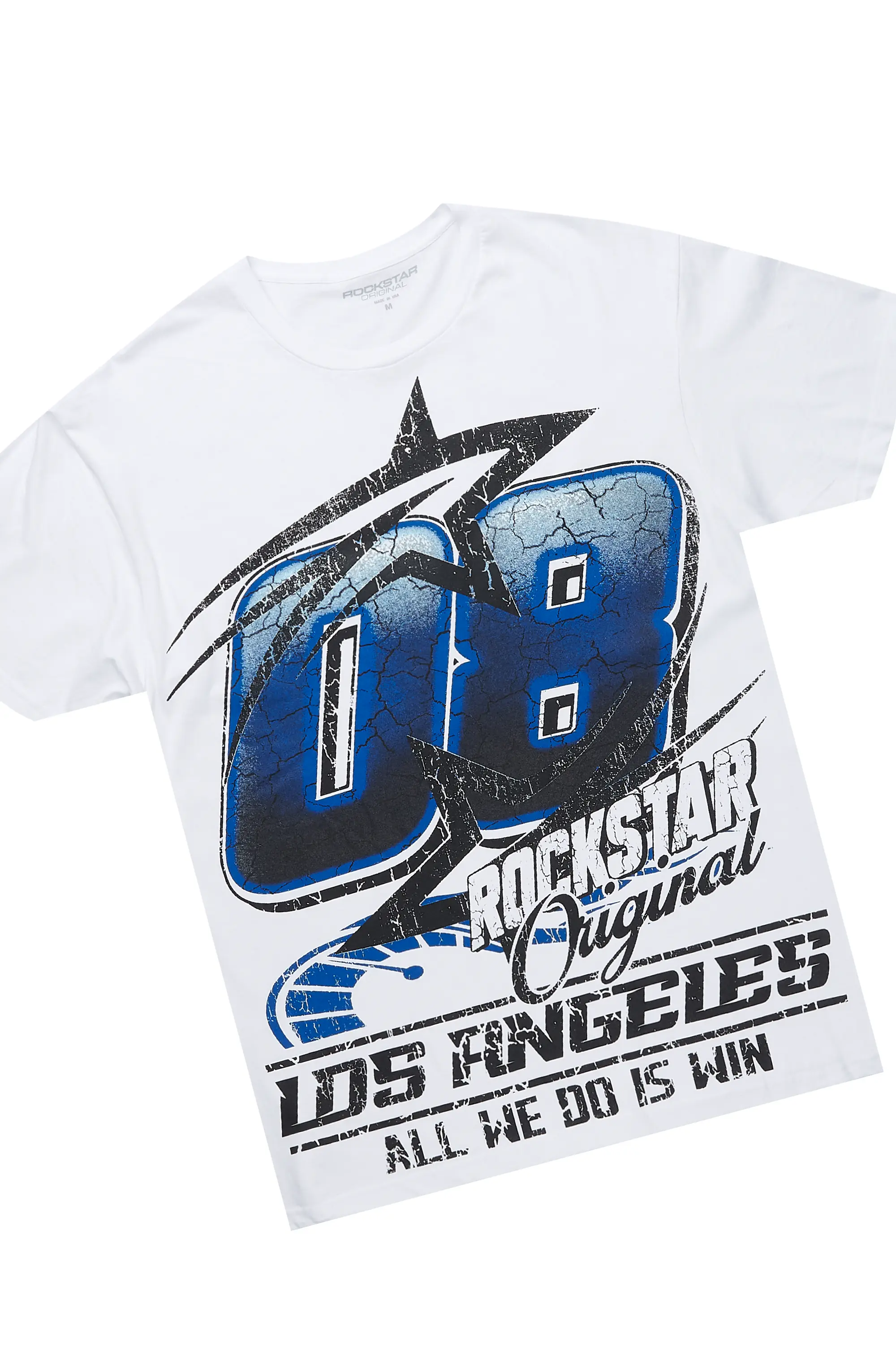 Kastell White/Navy T-Shirt/Stacked Baggy Track Pant Set - Image 7