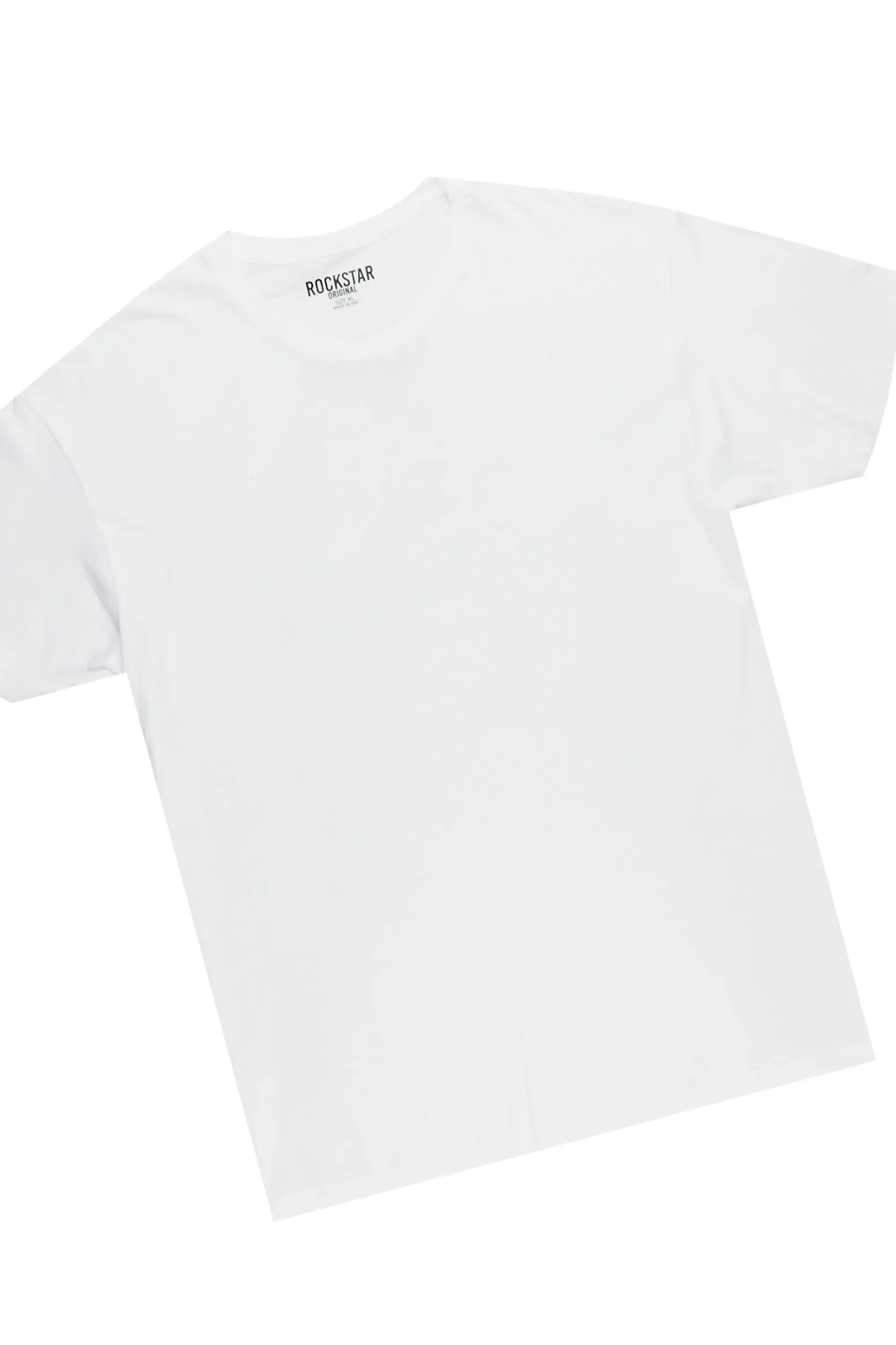 Basic Heather Grey T-Shirt/Stacked Track Pant Set - Image 2