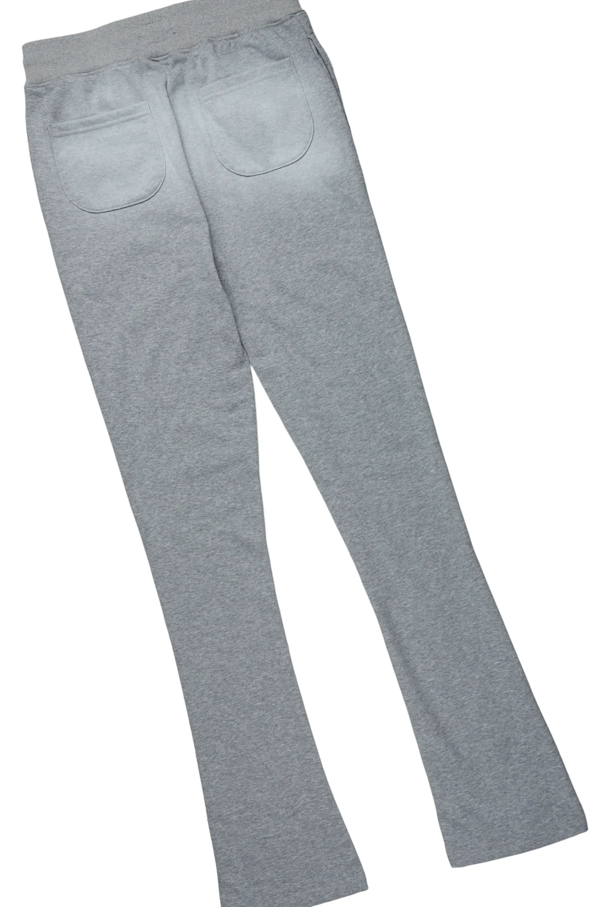 Vadim White/Grey Oversize T-Shirt/Stacked Flare Track Set - Image 10