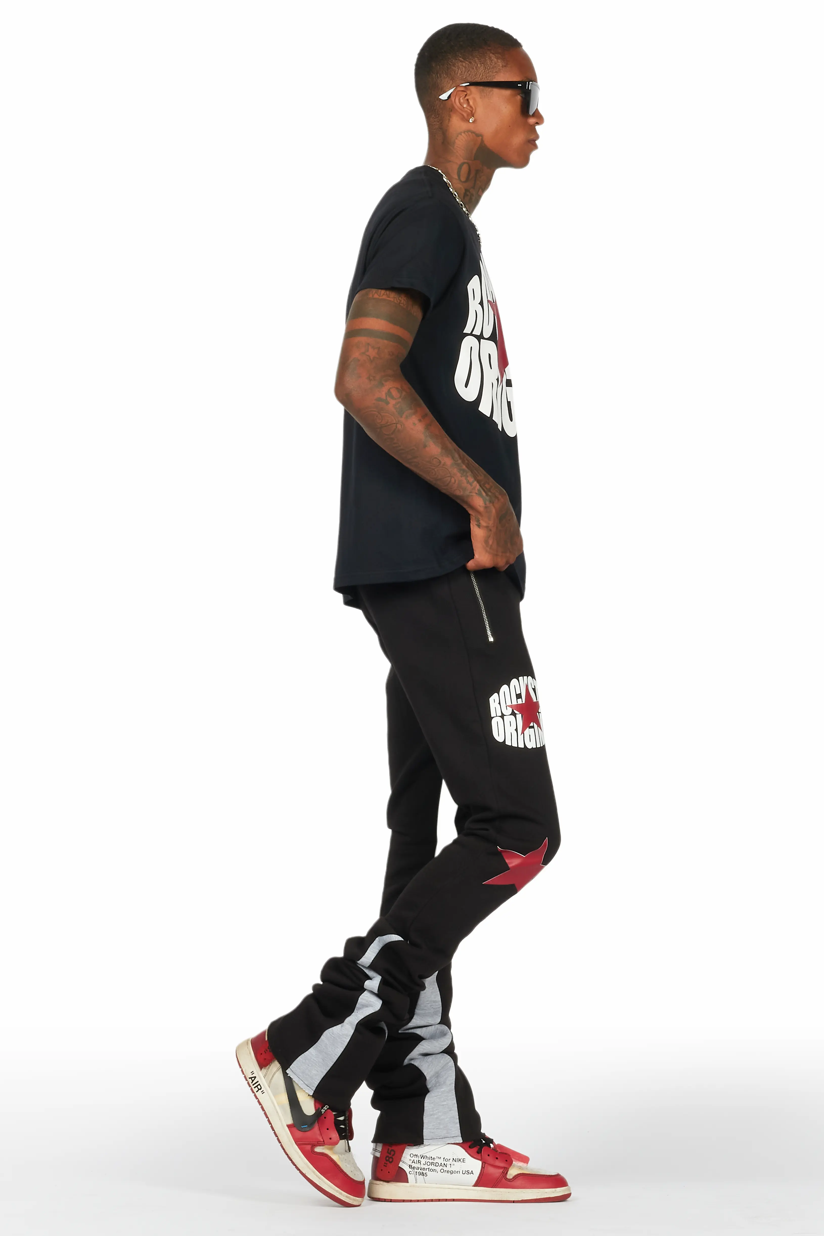 Sarge Black T-Shirt/Super Stacked Flare Track Set - Image 3
