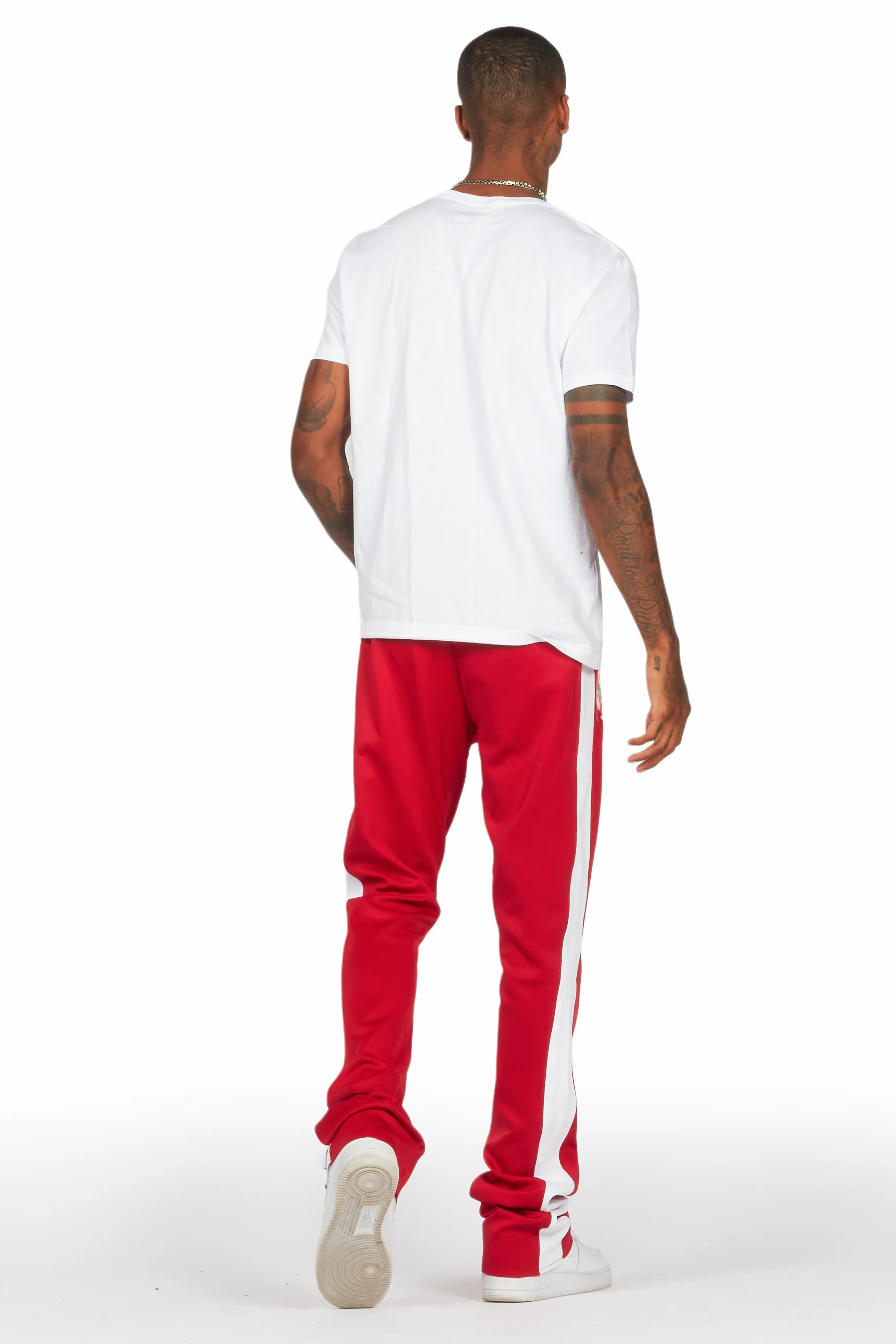 Wizzurd White/Red T-Shirt/Stacked Flare Track Set - Image 4