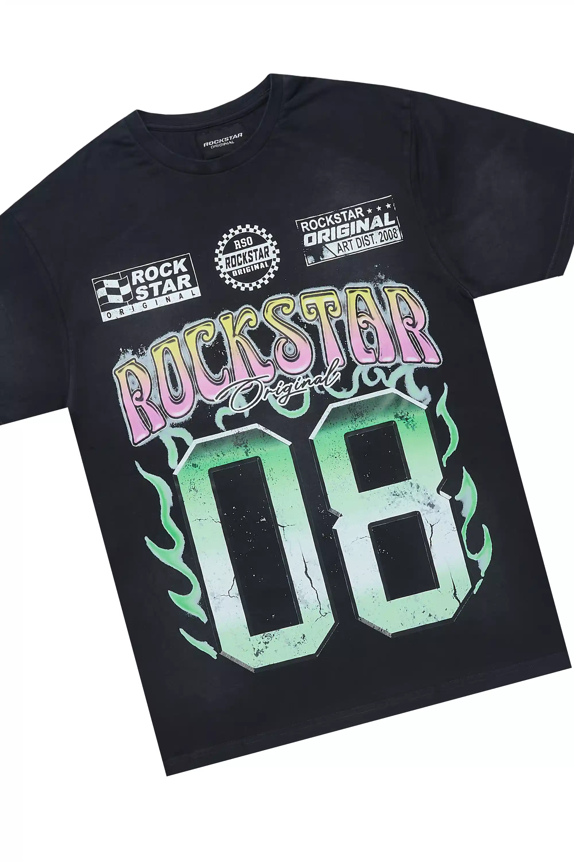 Quito Black T-Shirt/Stacked Flare Track Set - Image 7
