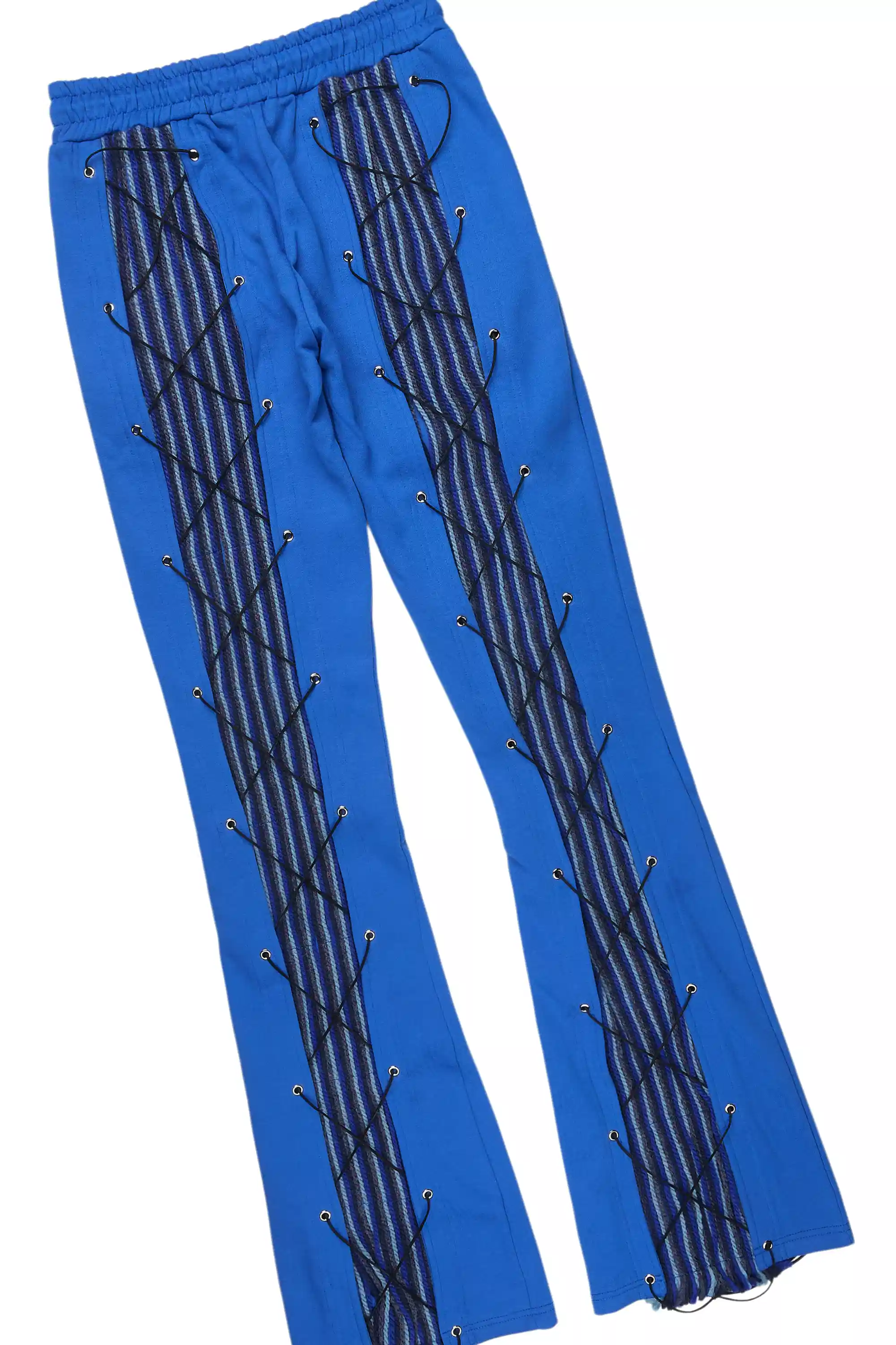 Antal Royal Blue Long Sleeve T-Shirt/Baggy Stacked Track Set - Image 9