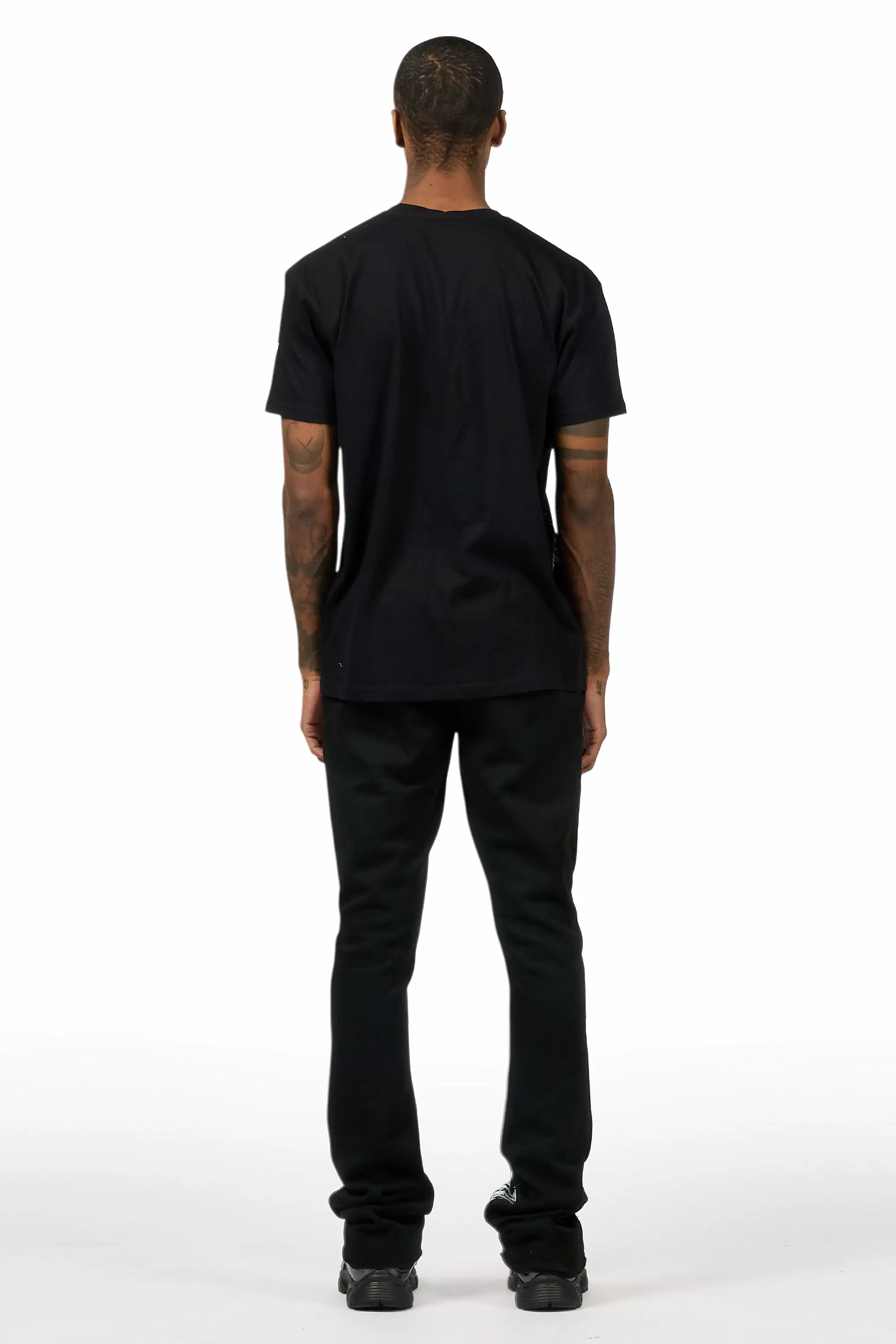 Filip Black/White T-Shirt/Stacked Track Set - Image 7