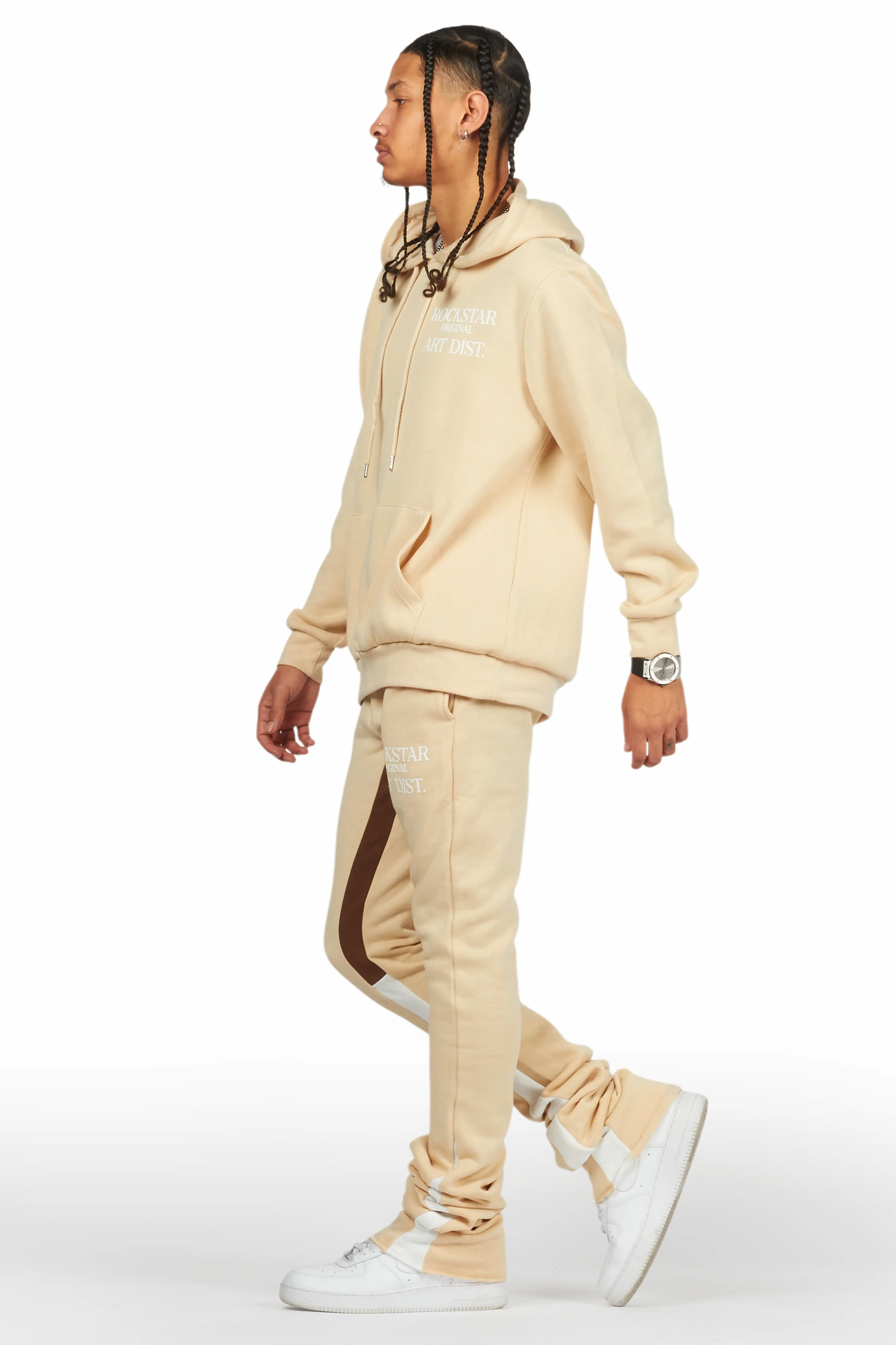 Briggs Beige Hoodie/Super Stacked Flare Track Set - Image 5