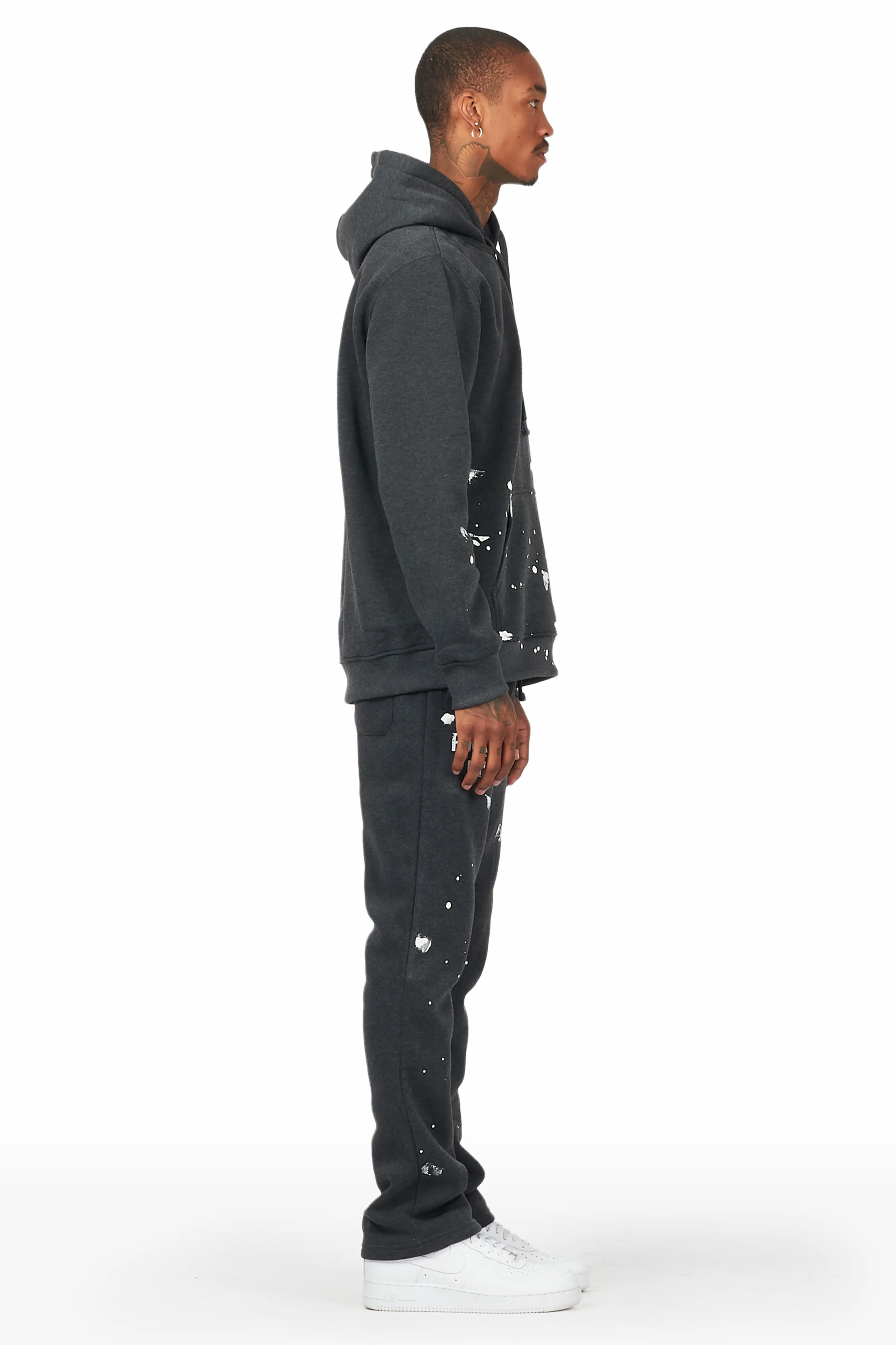 Raffer Charcoal Hoodie/Stacked Flare Track Set - Image 4