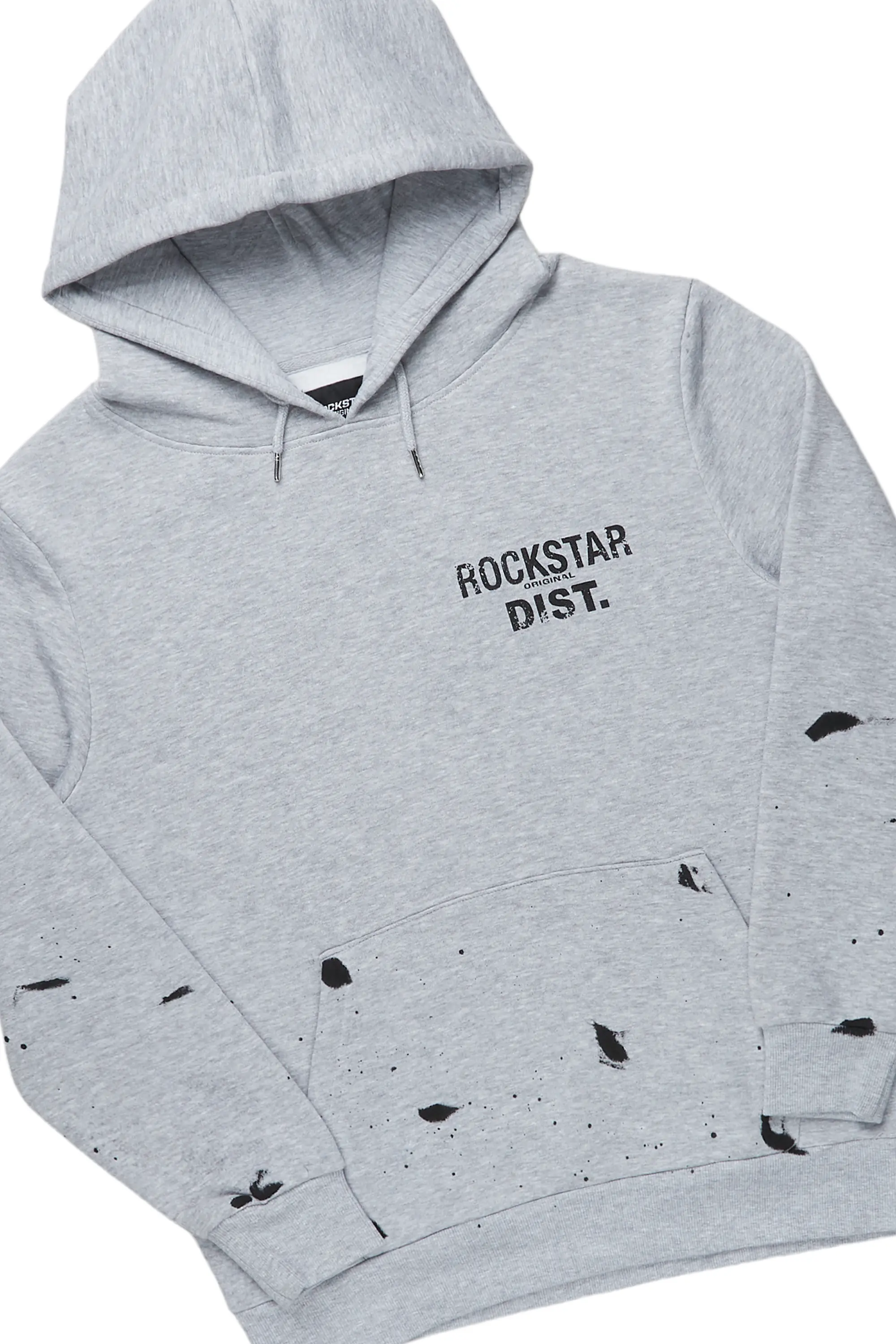 Raffer Heather Grey Hoodie/Stacked Flare Track Set - Image 6