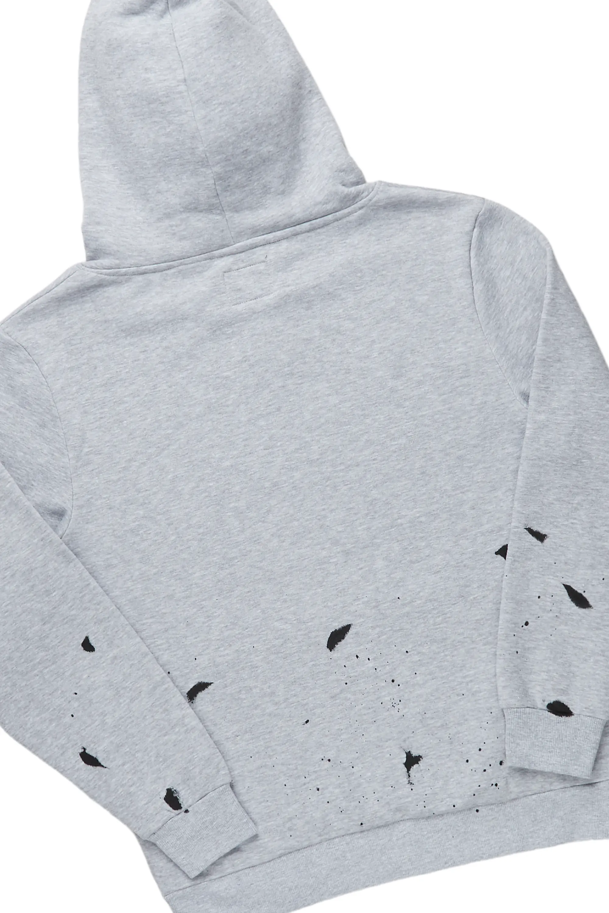 Raffer Heather Grey Hoodie/Stacked Flare Track Set - Image 7