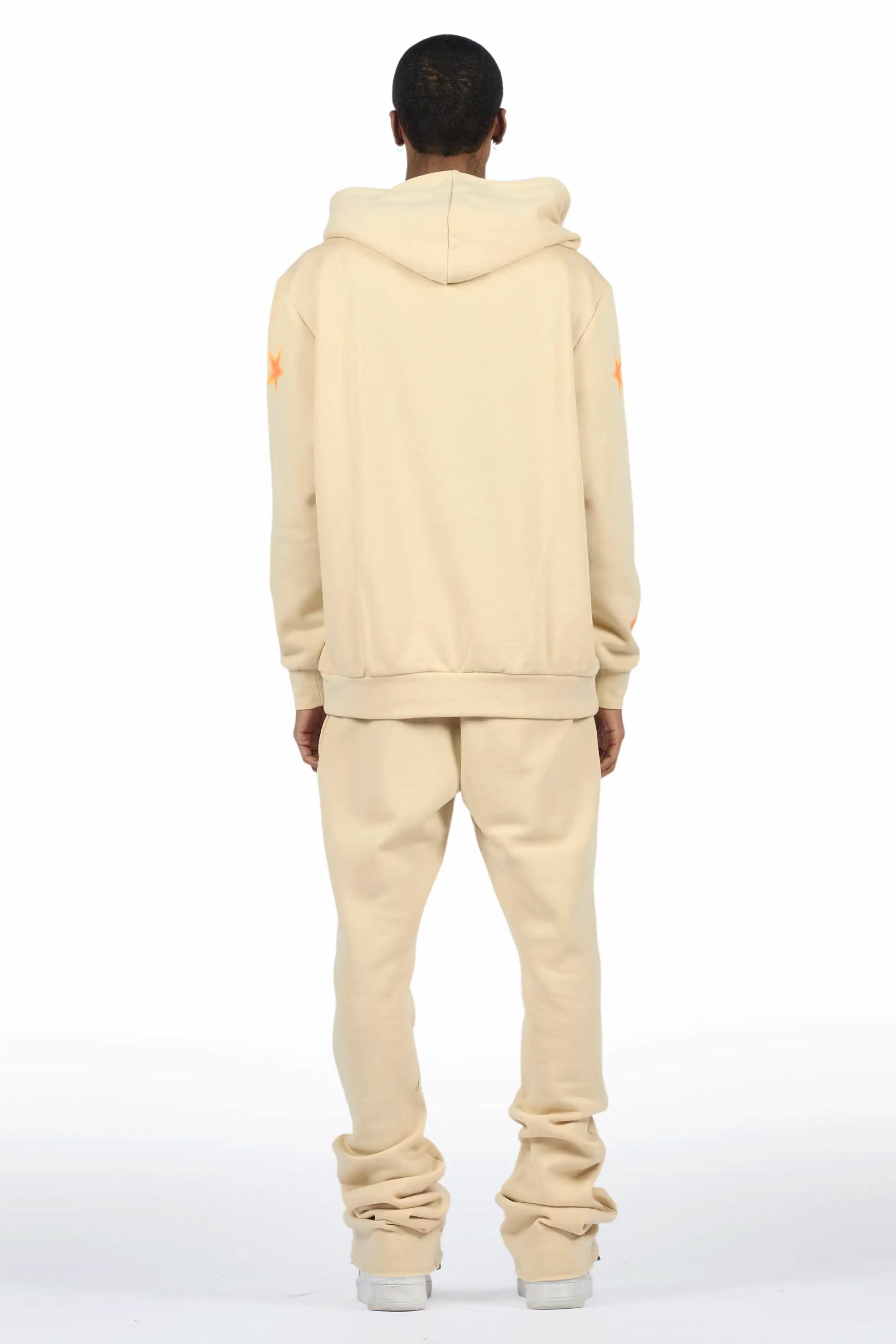 Torque Beige Hoodie/Stacked Pant Track Set - Image 5