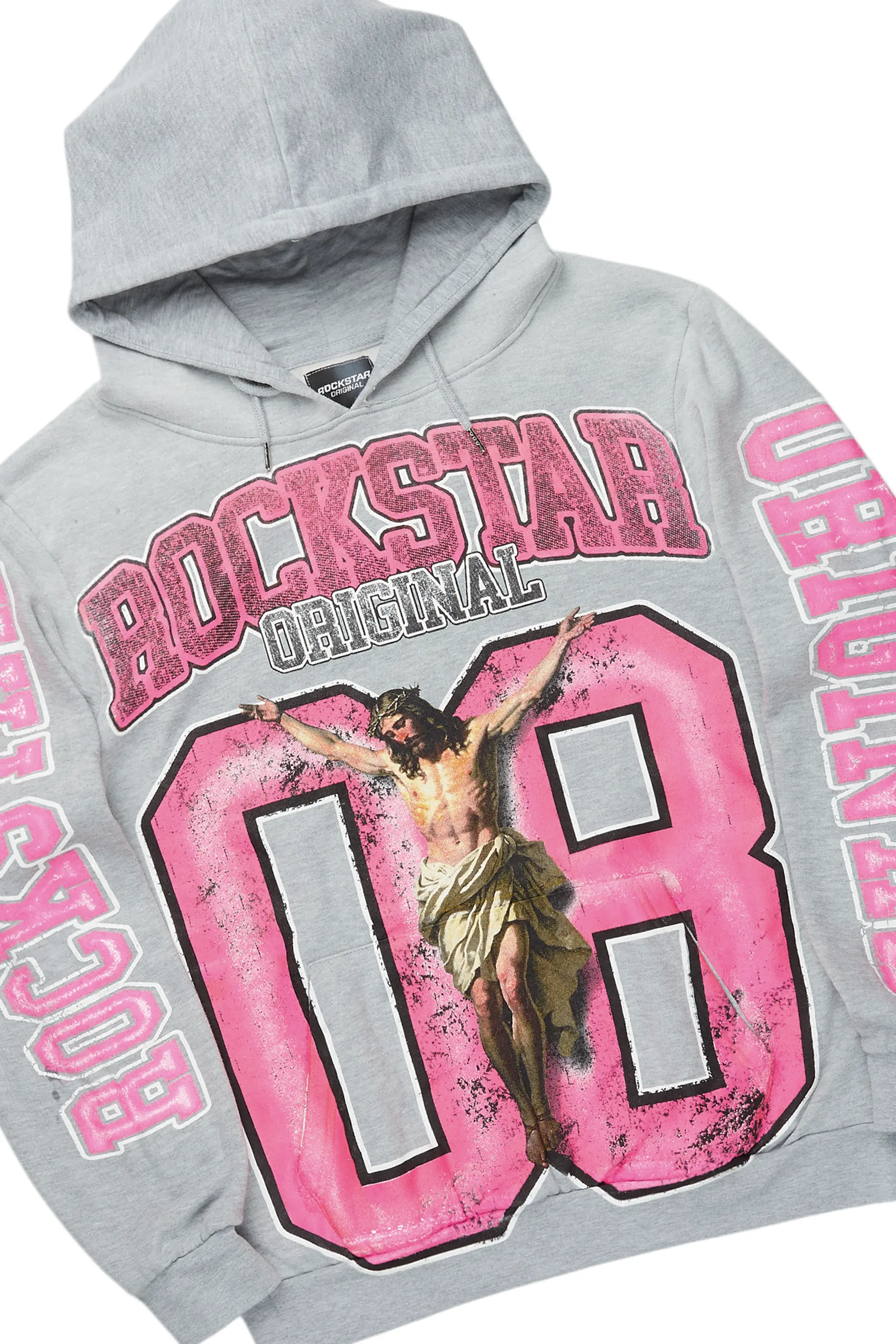 Fields Grey Stacked Flare Hoodie Track Set - Image 2