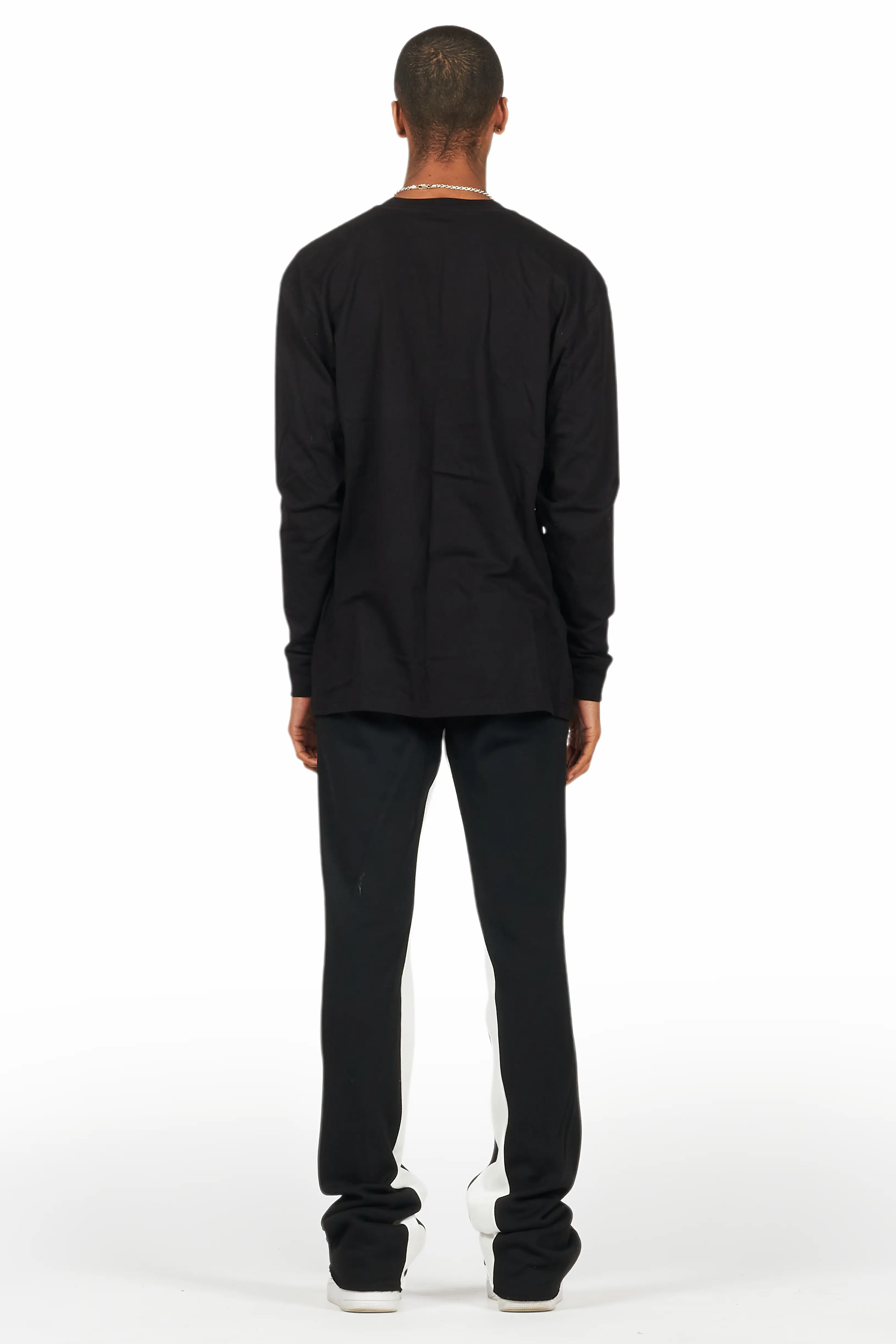 Scottie Black/Red Long Sleeve T-Shirt/Baggy Pant Set - Image 4