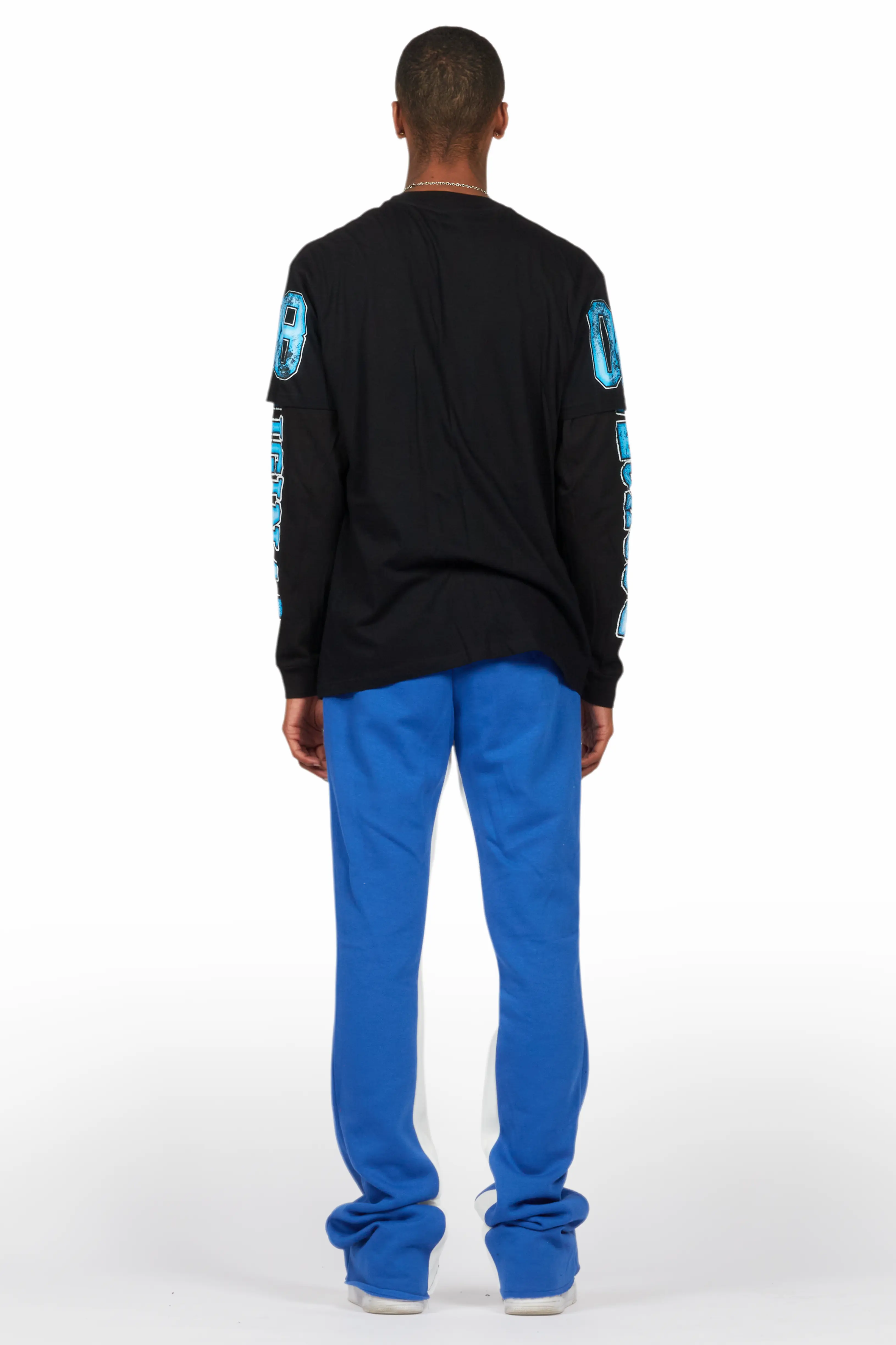 Fields Black/Royal Double Layer T-Shirt/Baggy Pant Set - Image 4