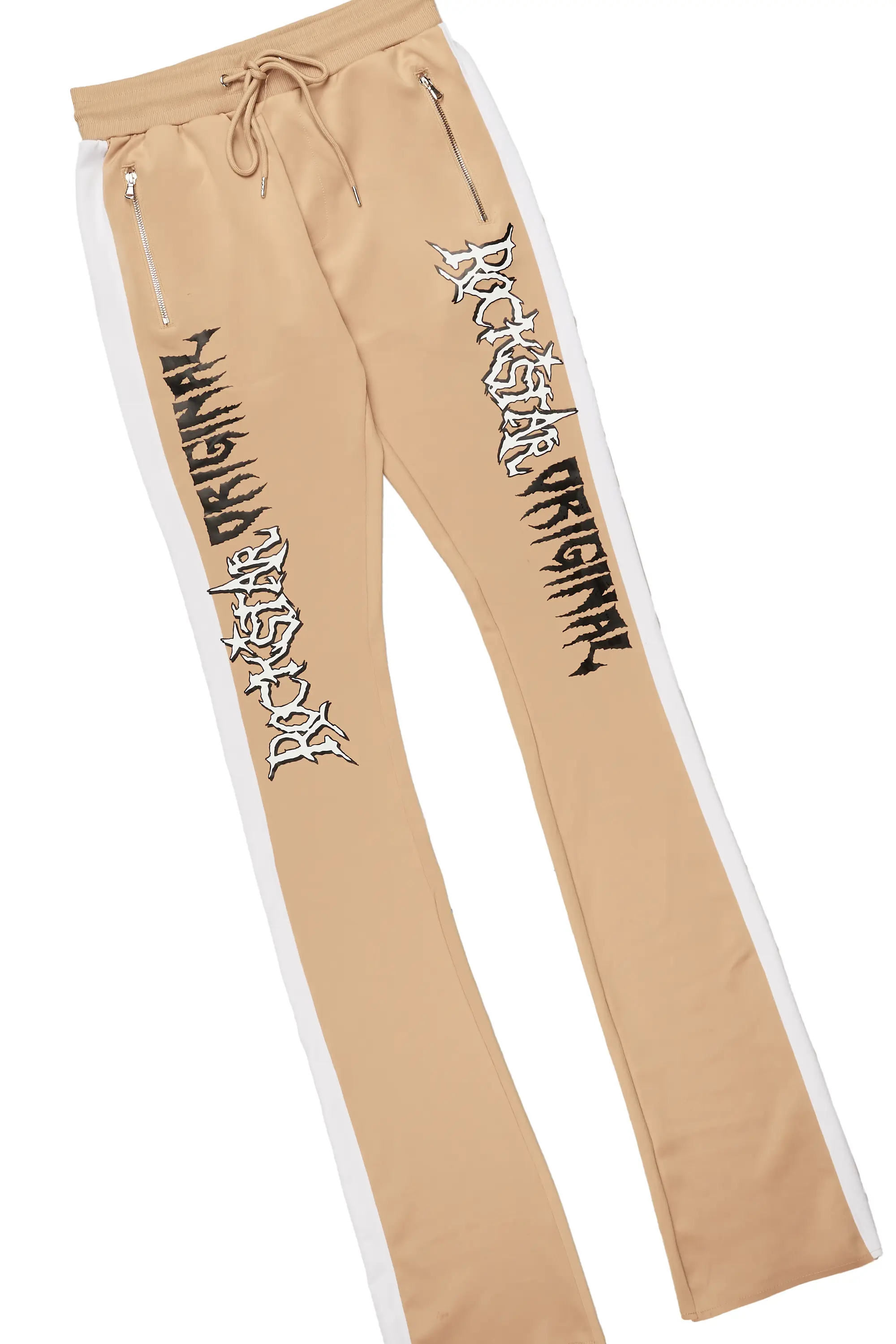 Hawkey Beige Tricot Super Stacked Track Set - Image 9