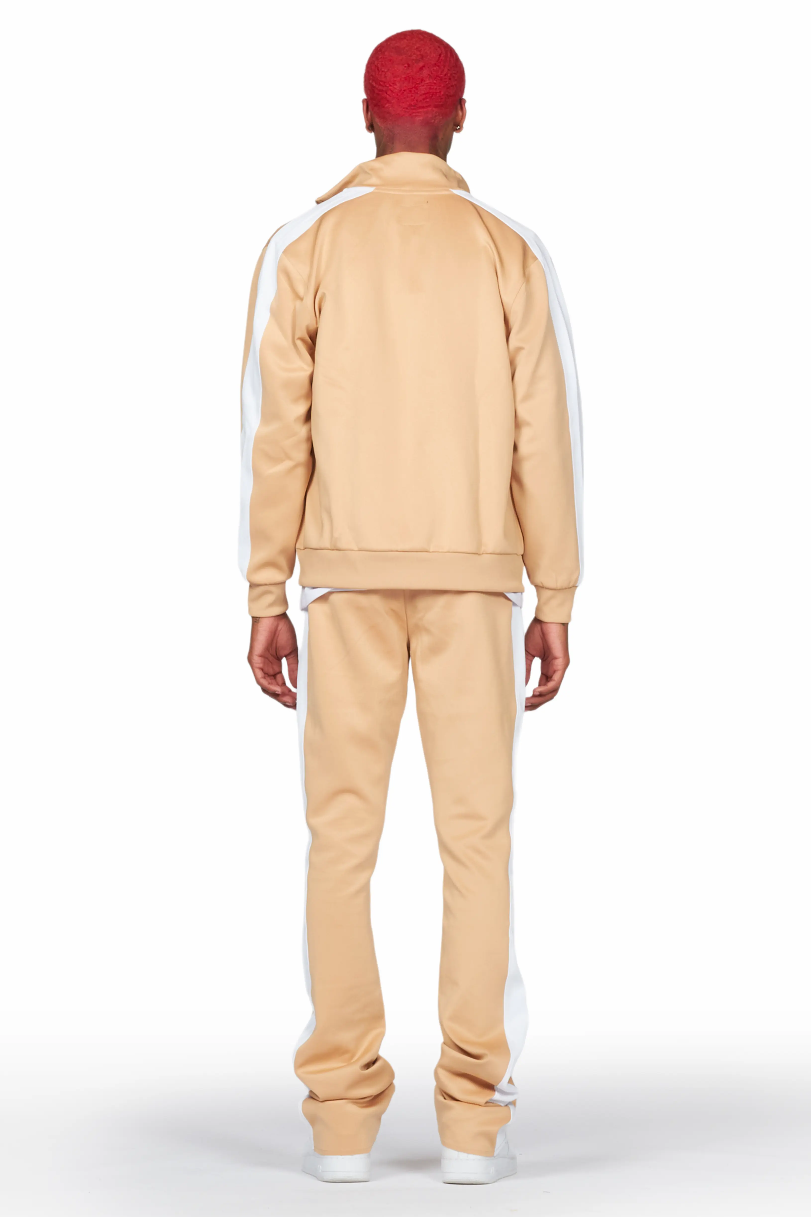 Alvyn Beige Tricot Super Stacked Track Set - Image 5