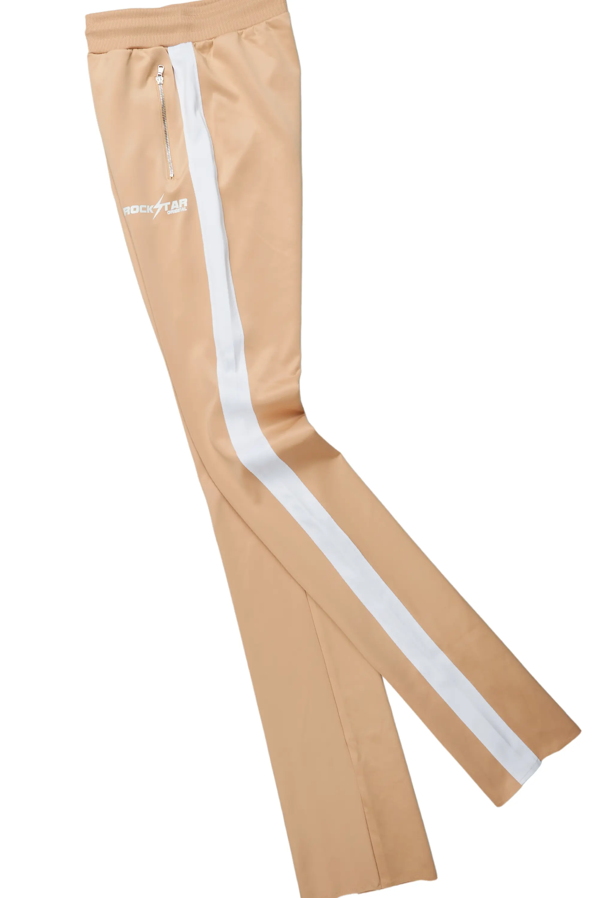 Thiago Beige Tricot Super Stacked Flare Track Set - Image 4