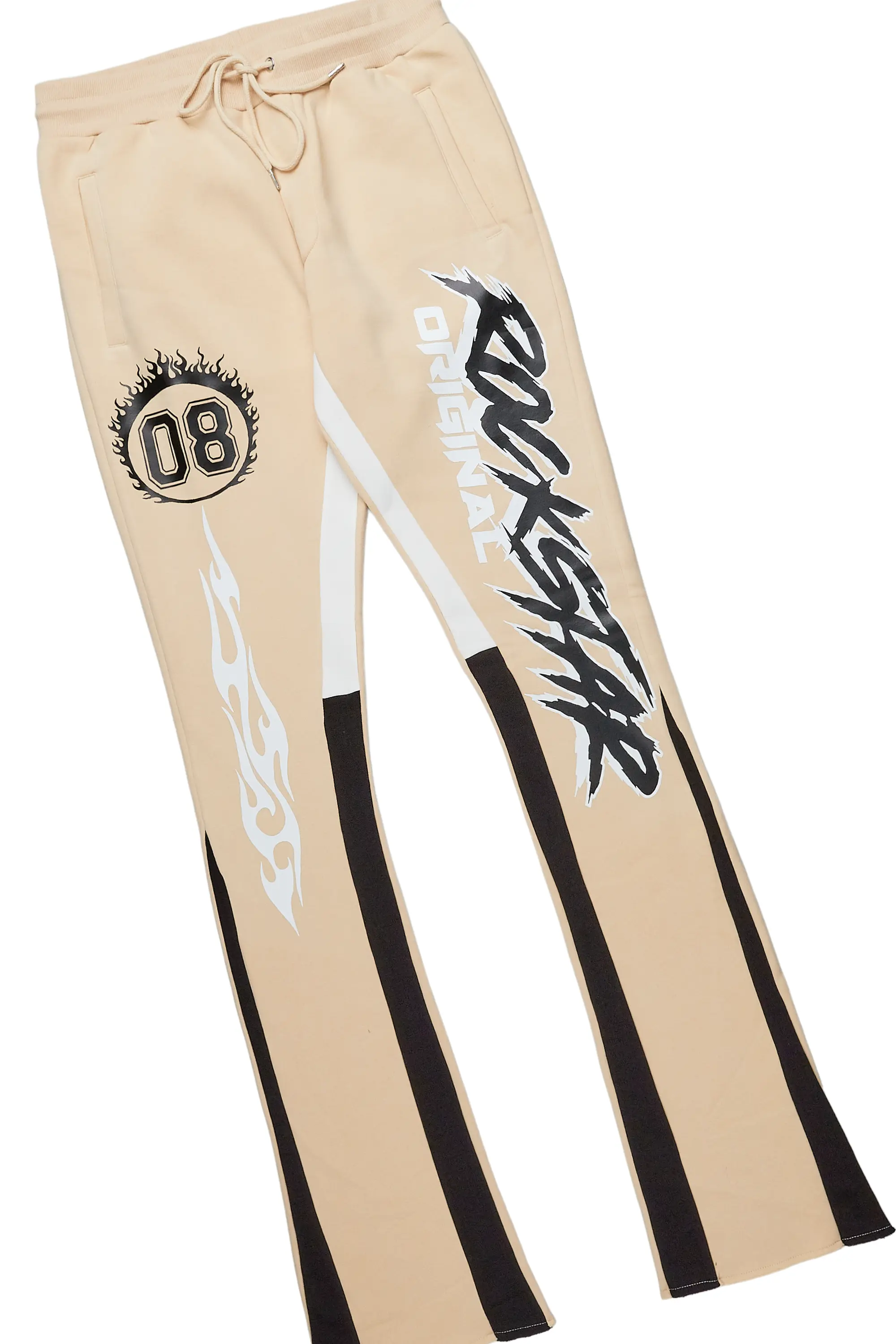 Draven White/Beige T-Shirt Stacked Flare Trackset - Image 7