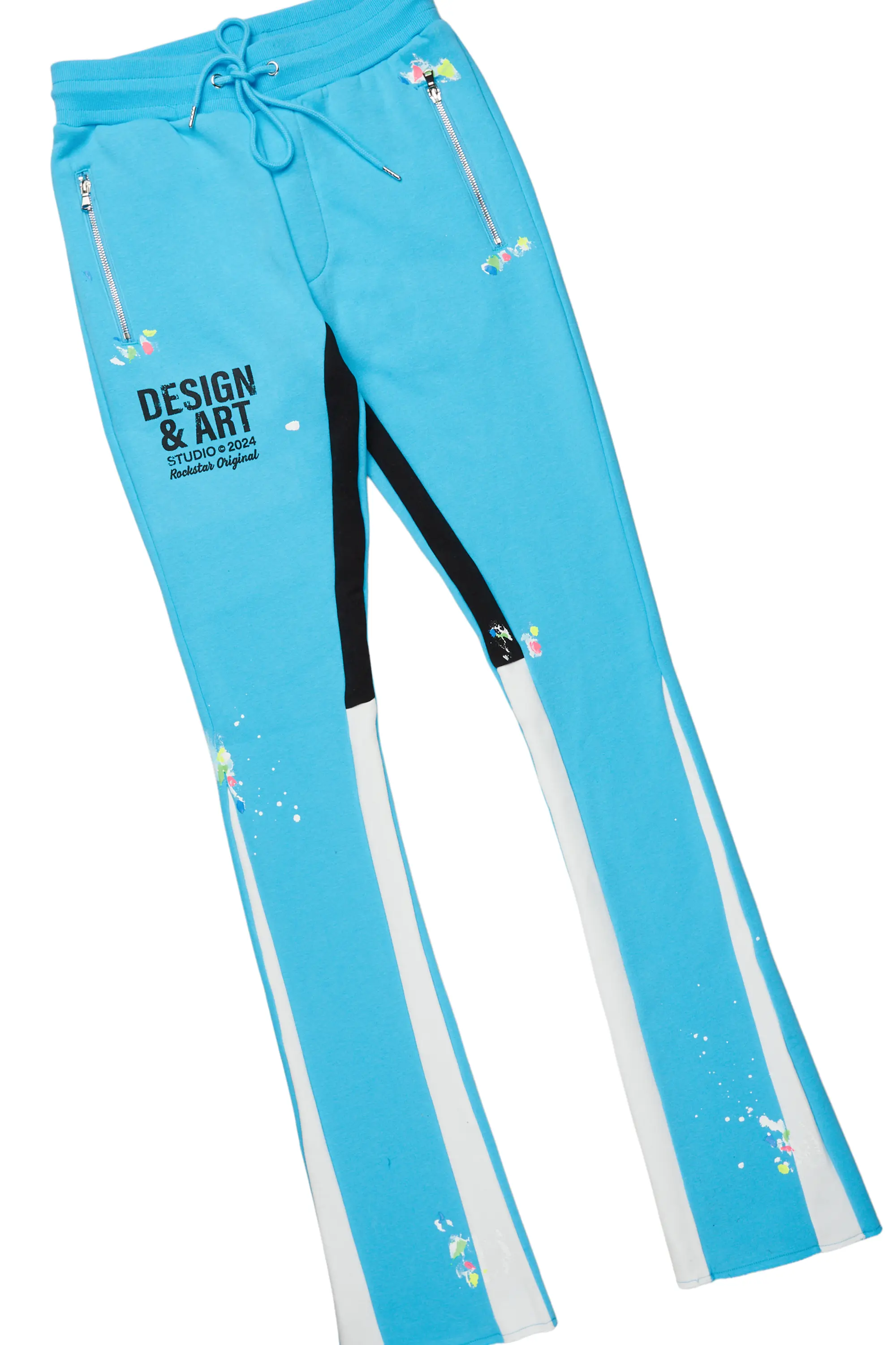 Mancha Blue T-Shirt Stacked Flare Track Set - Image 9