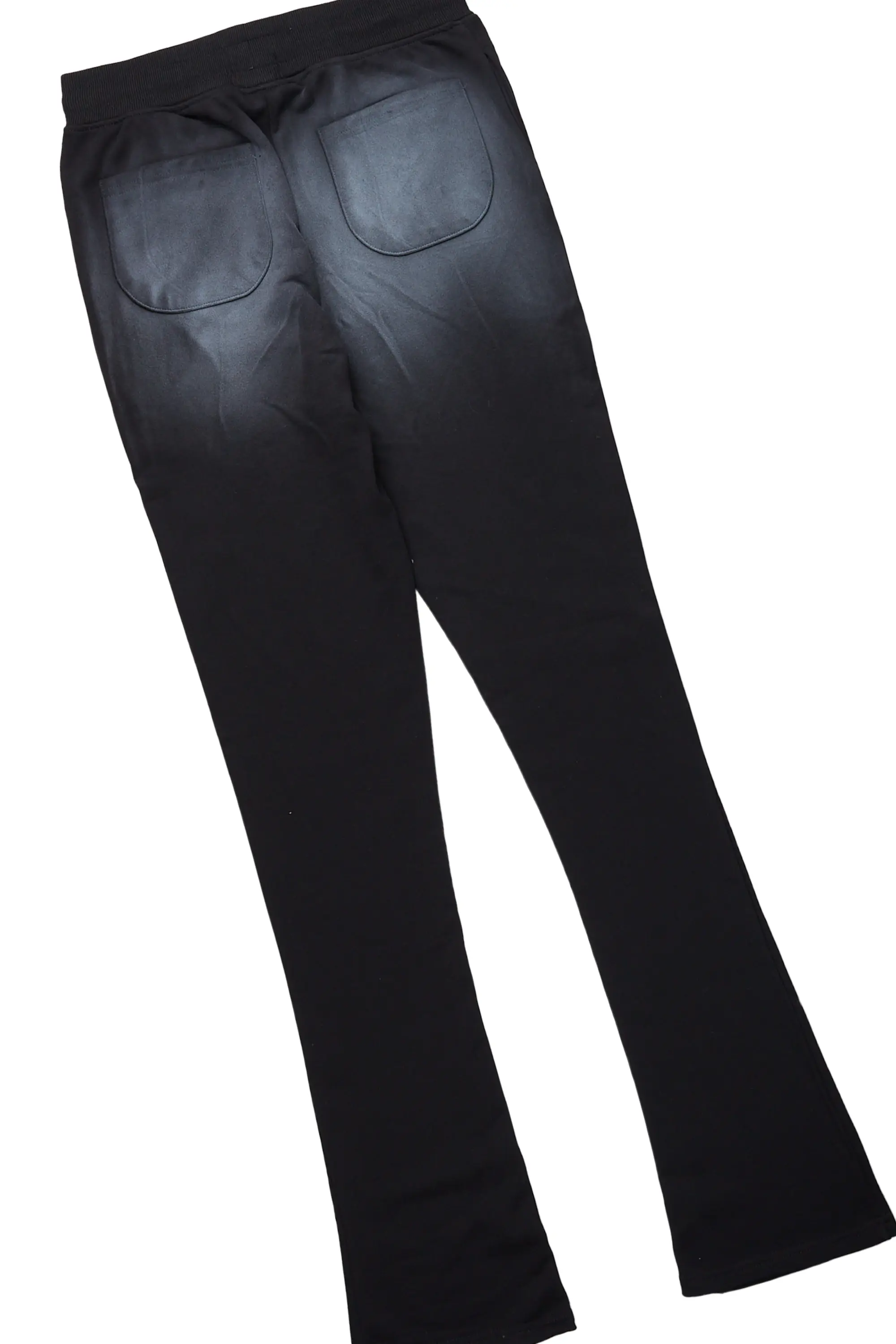 Mercy Beige/Black Oversized T-Shirt/ Stacked Flare Track Pant Set - Image 10