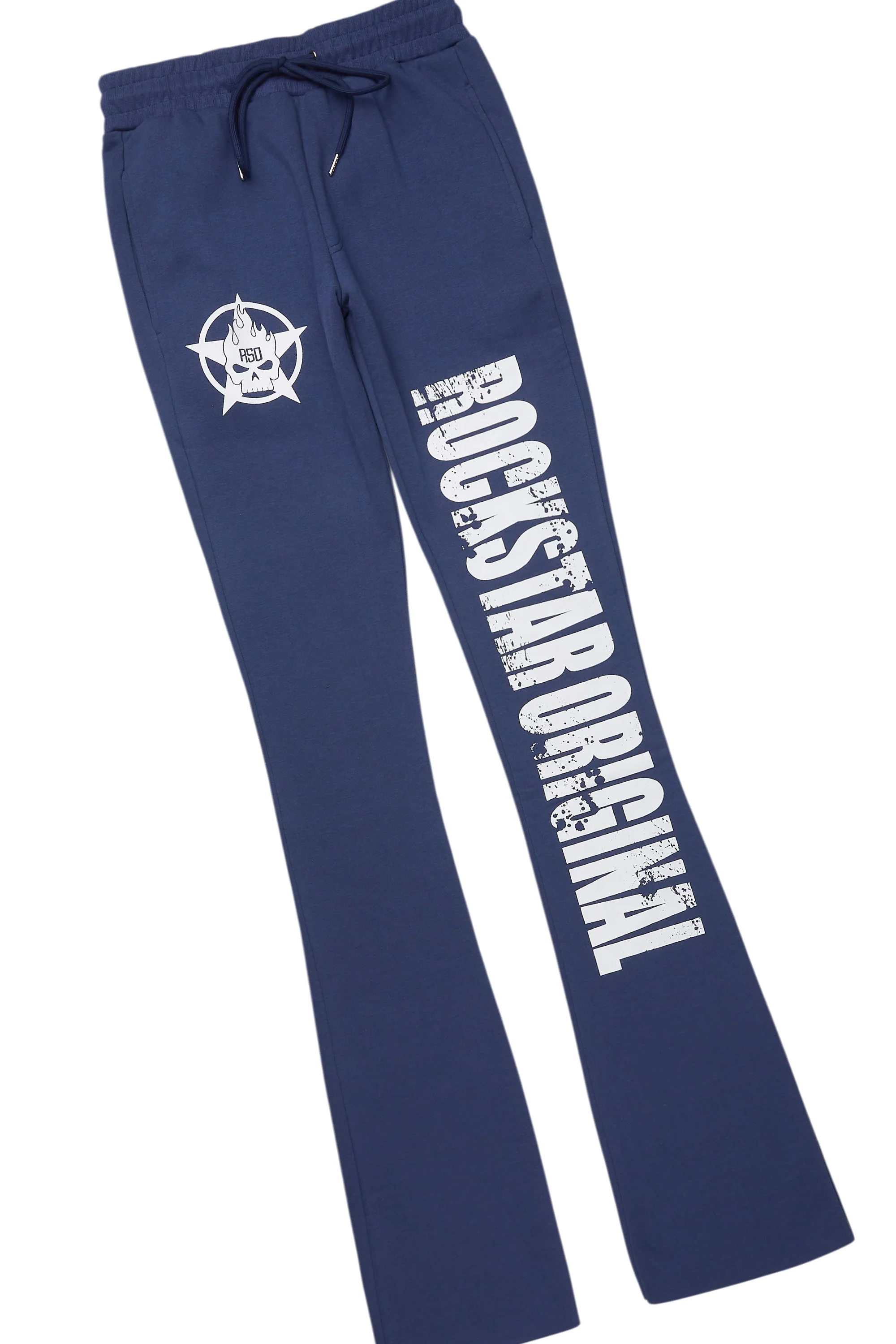 Keve Navy T-Shirt Stacked Flare Track Set - Image 10