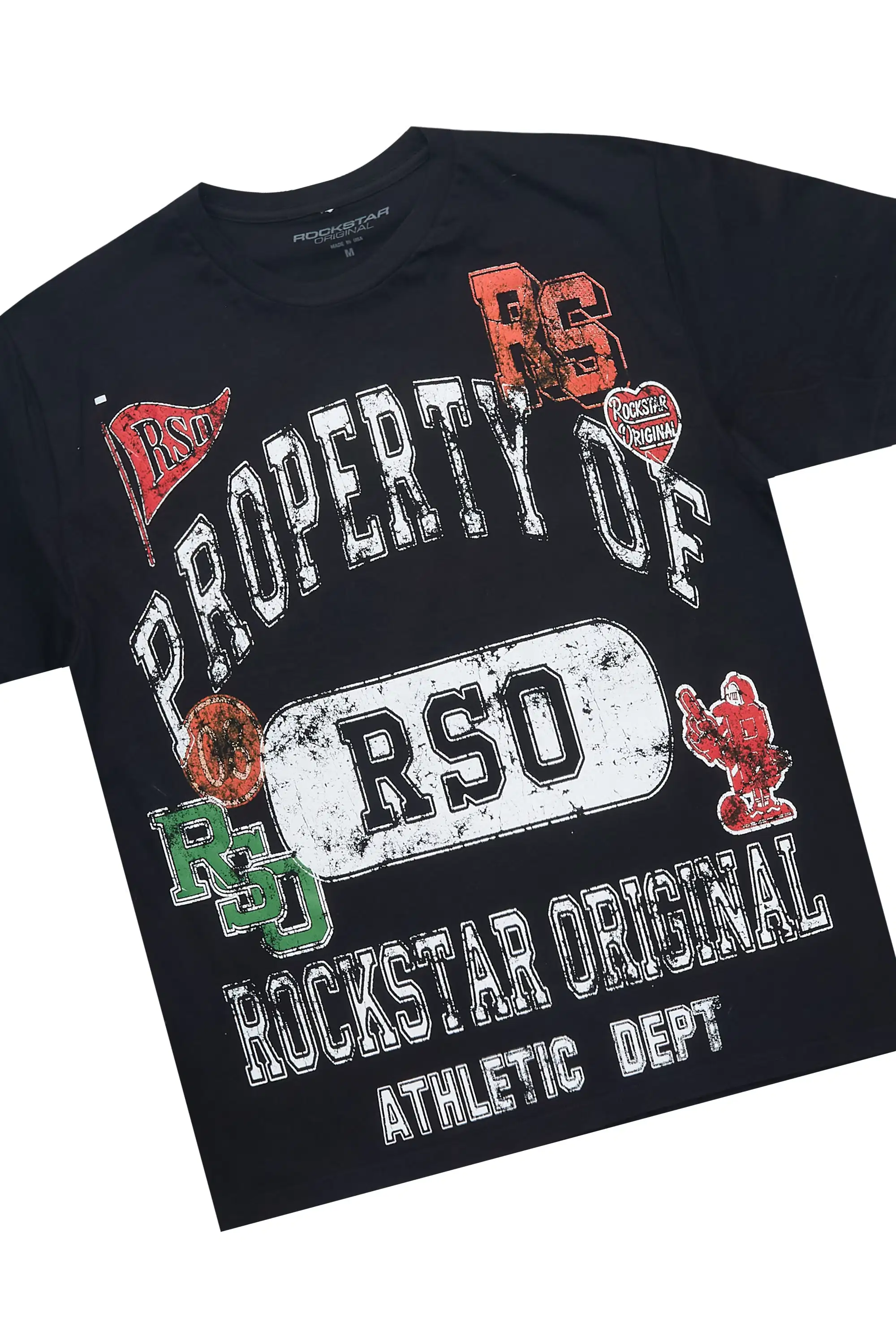 Syrix Black/Multi T-Shirt/Relaxed Track Set - Image 6