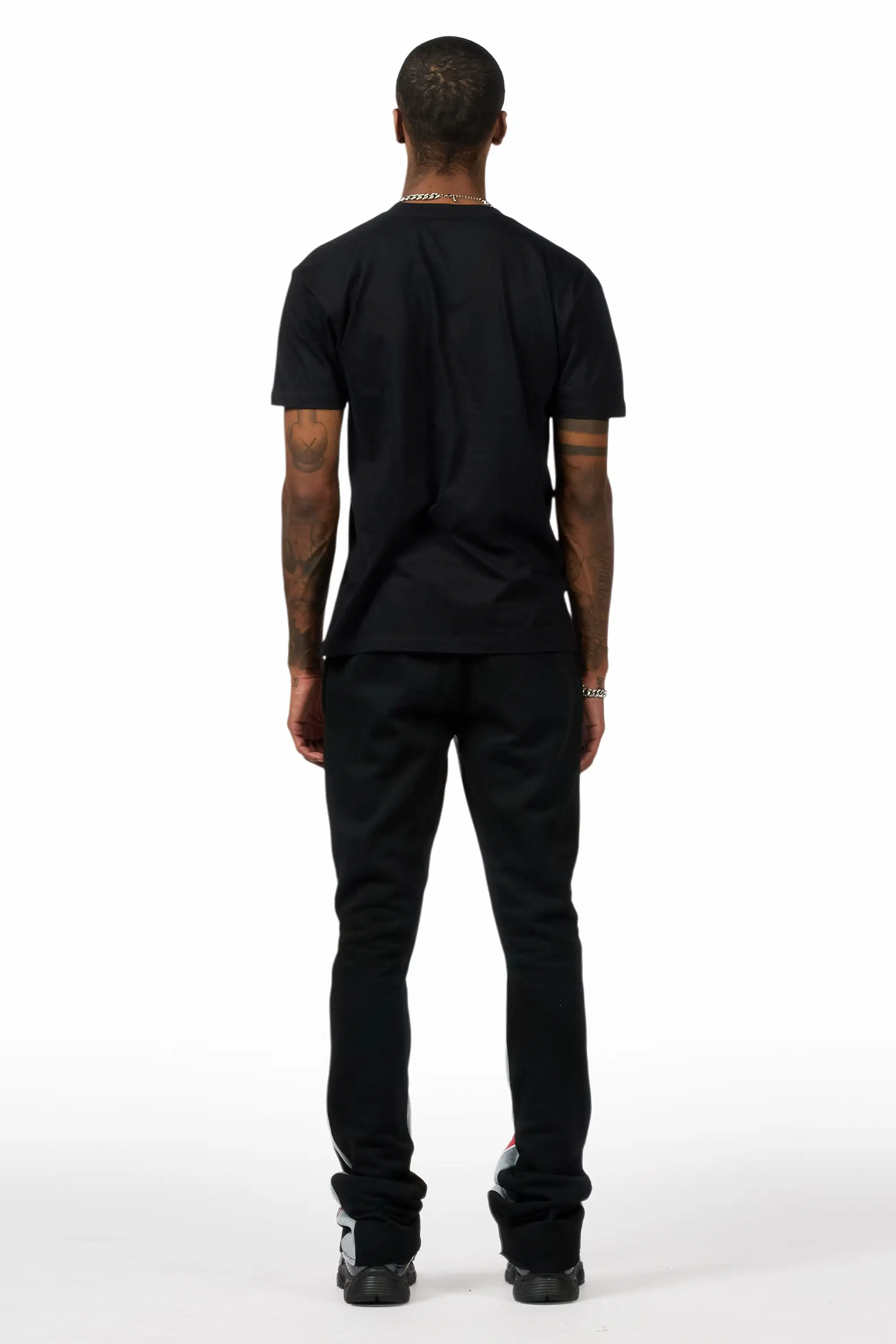Mavrix Black T-Shirt/Relaxed Track Set - Image 7