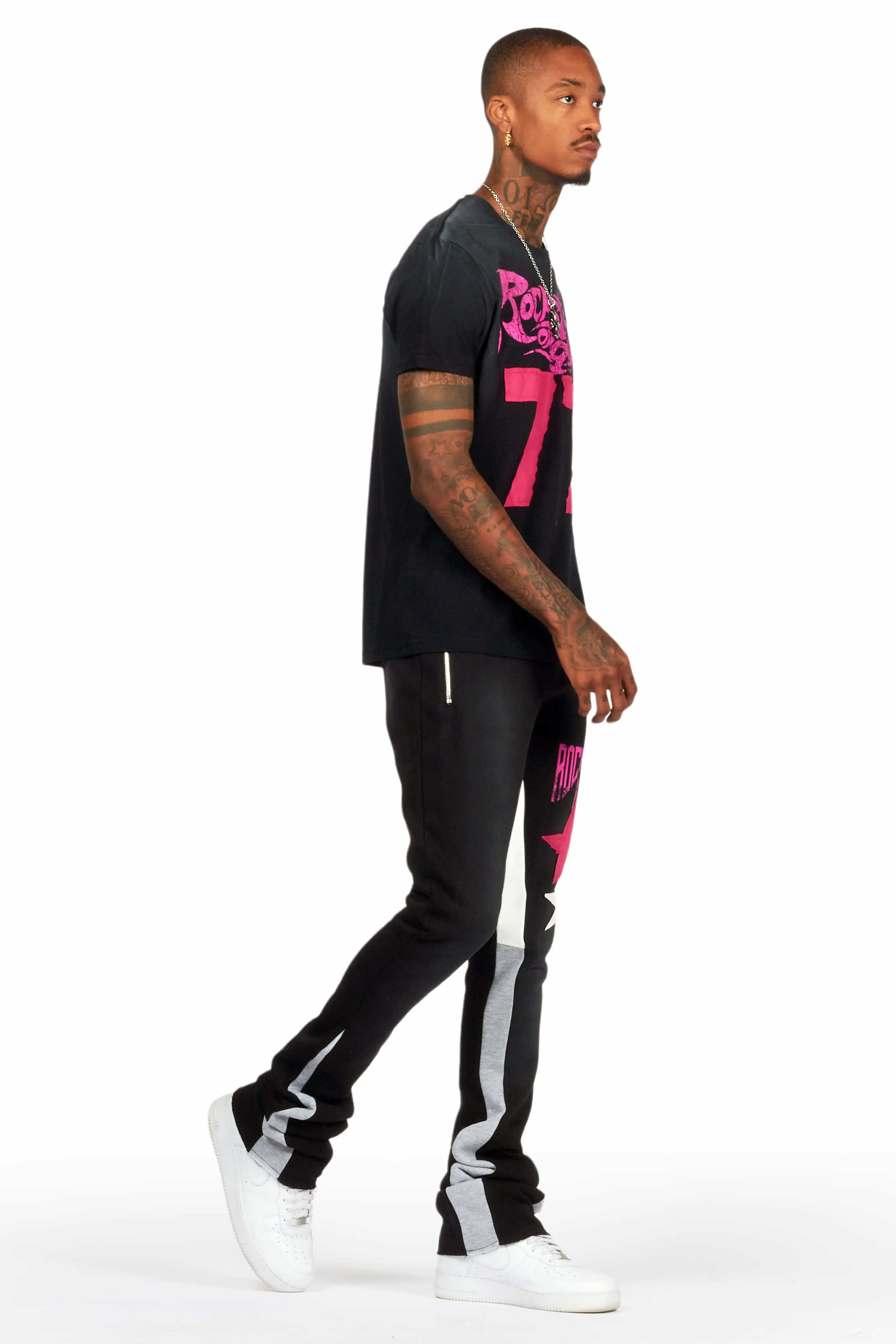 Fone Black T-Shirt/Super Stacked Flare Track Set - Image 6