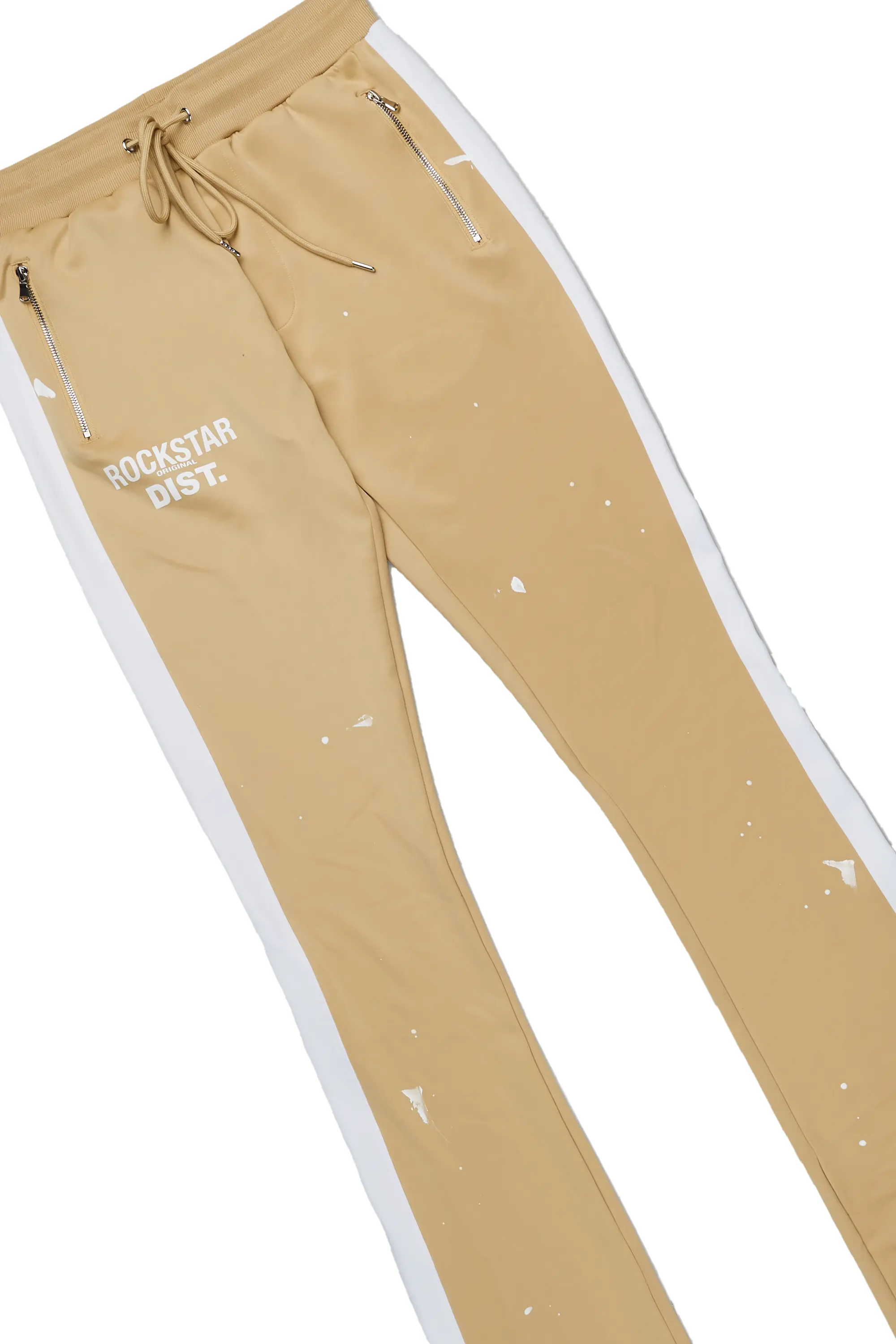 Raffer Beige/White Super Stacked Tricot Track Set - Image 7