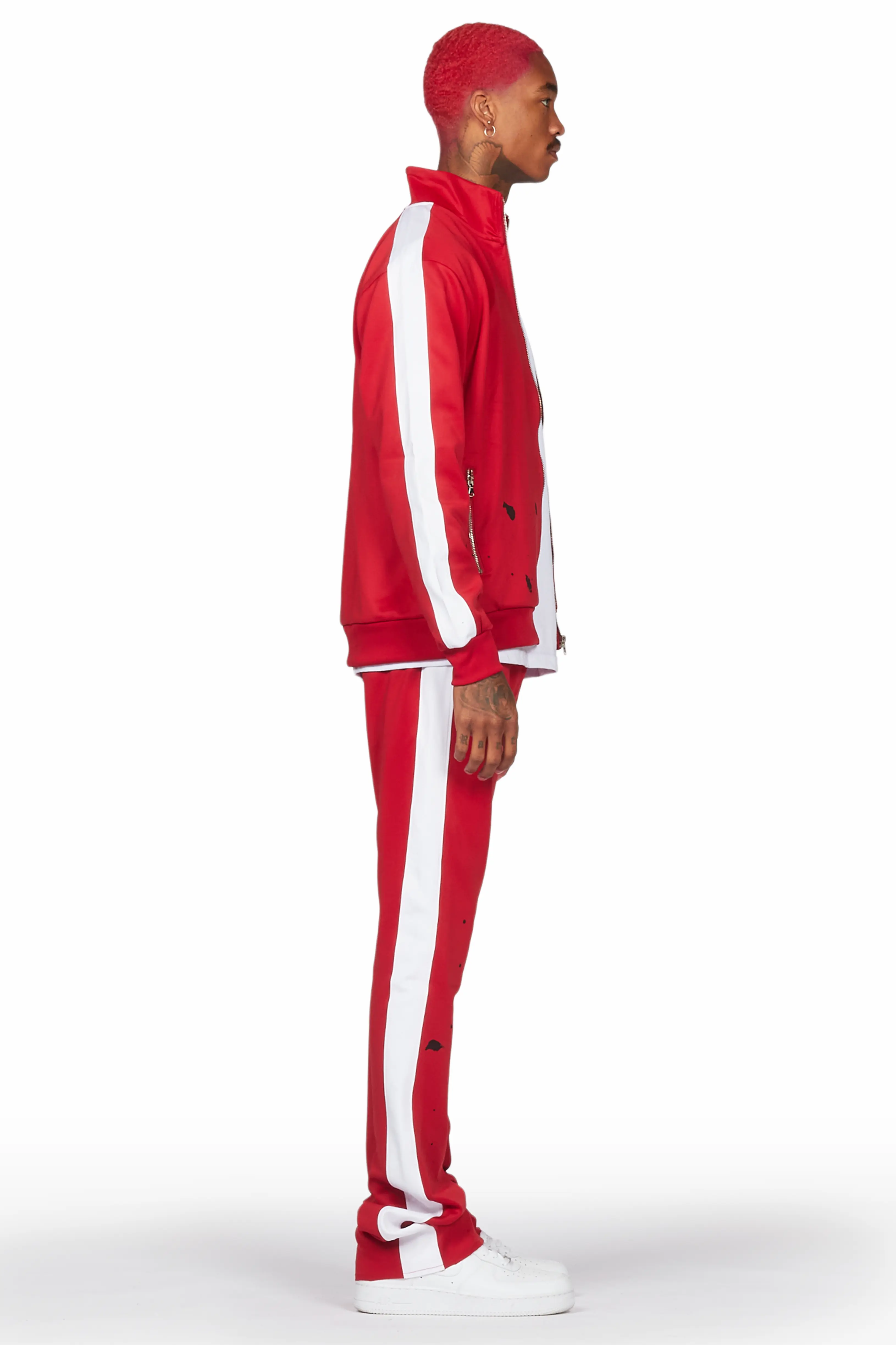 Raffer Red Super Stacked Tricot Track Set - Image 4