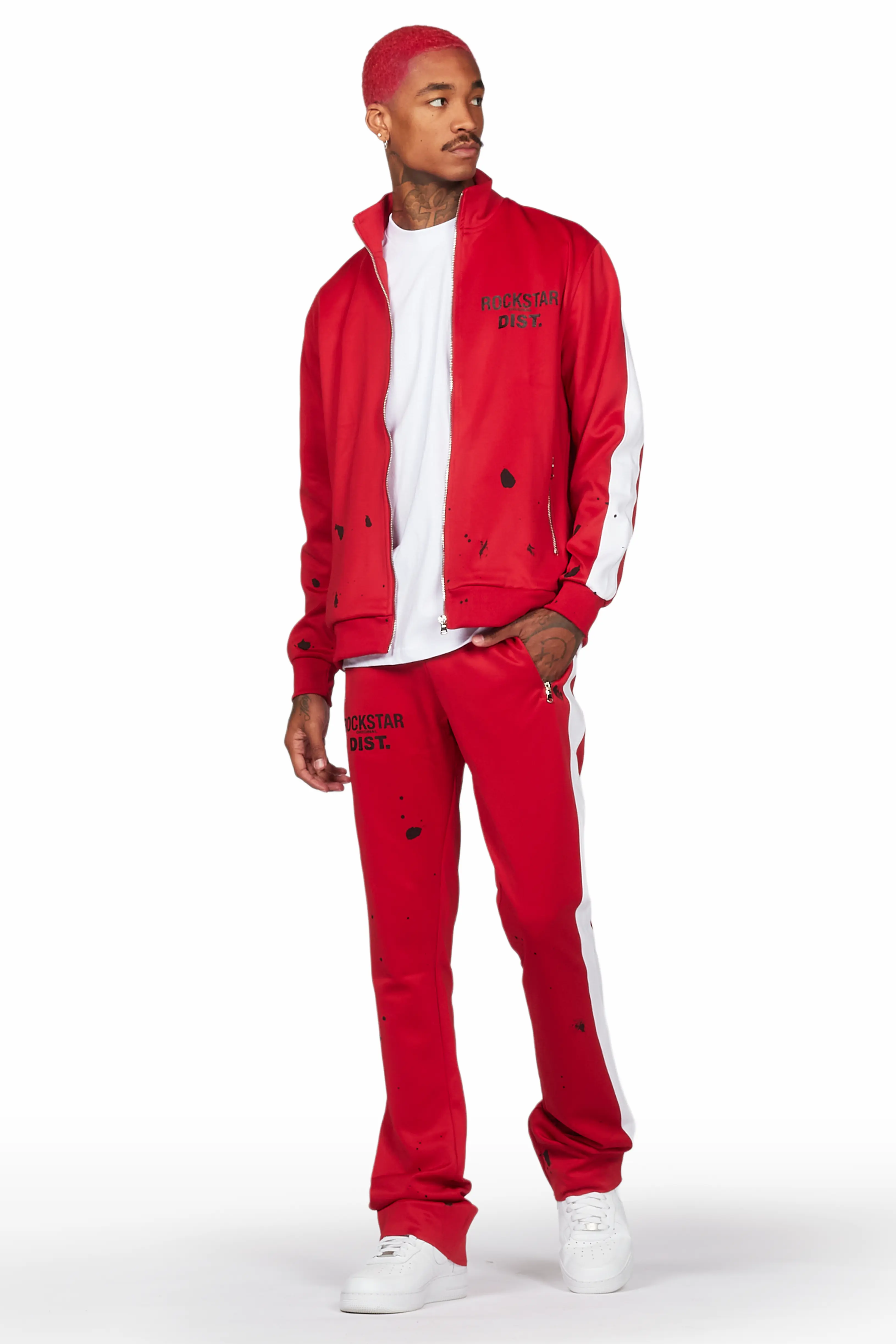 Raffer Red Super Stacked Tricot Track Set - Image 7