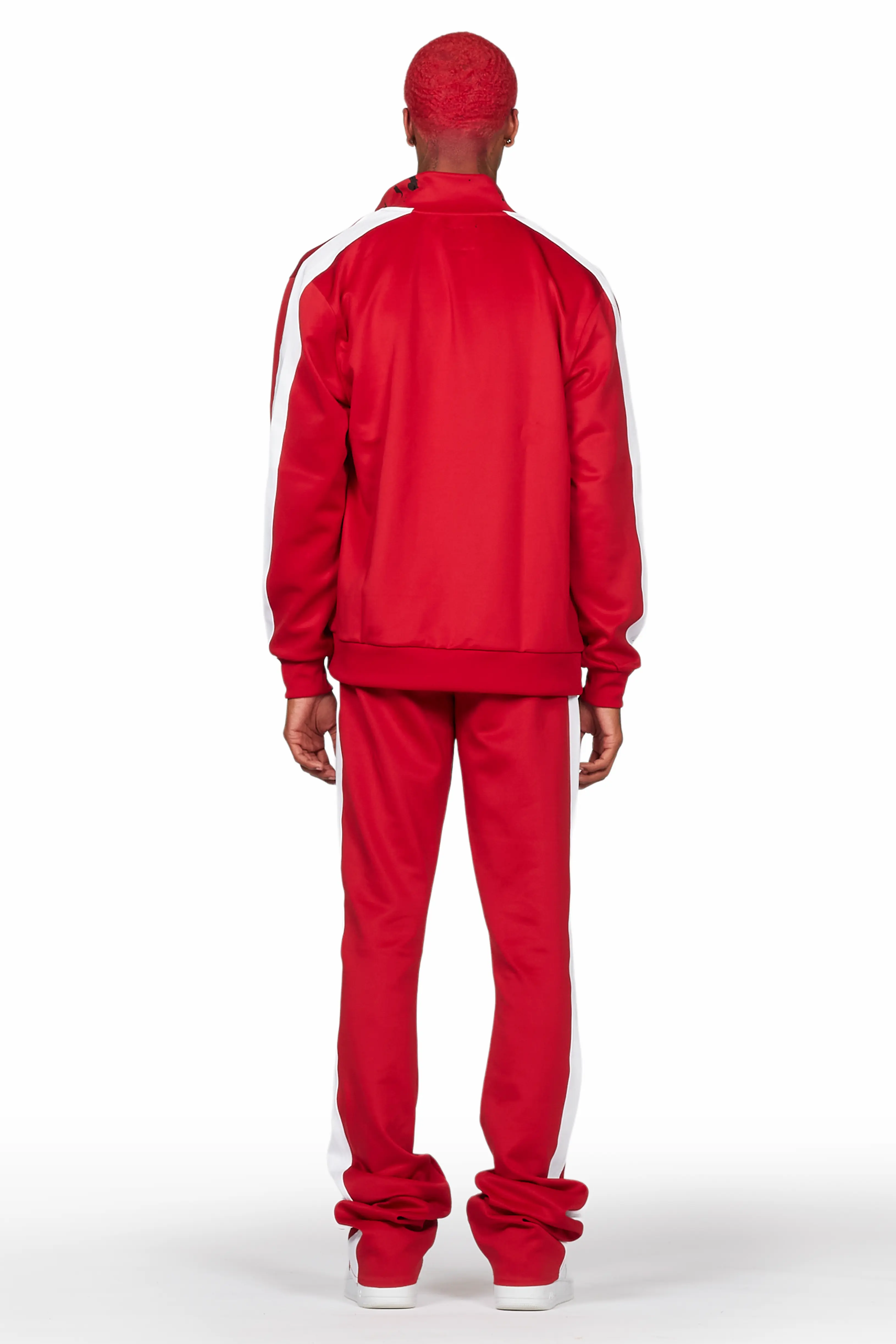 Raffer Red Tricot Stacked Track Set - Image 5