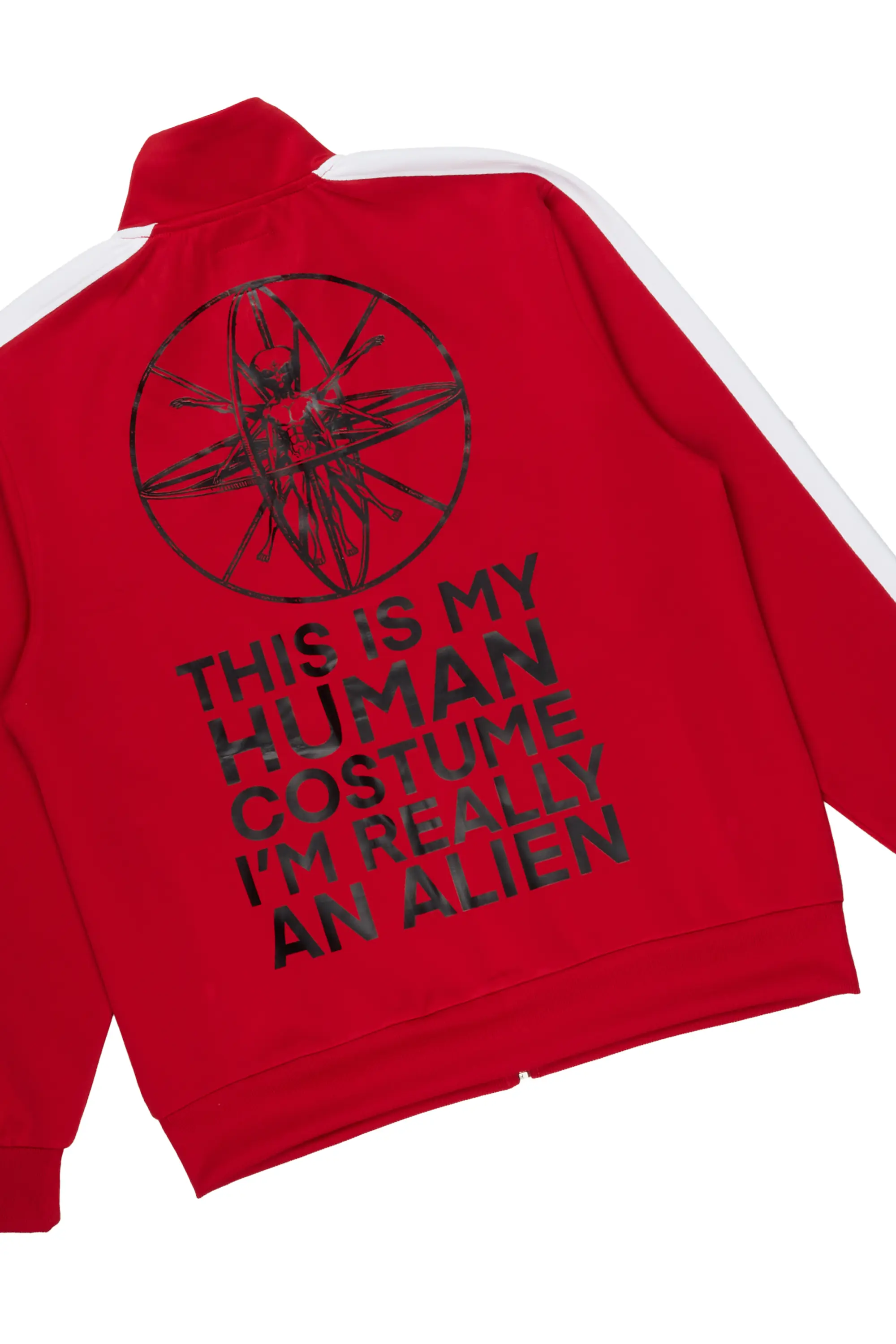 Yarden Red Tricot Slim Fit Track Set - Image 9