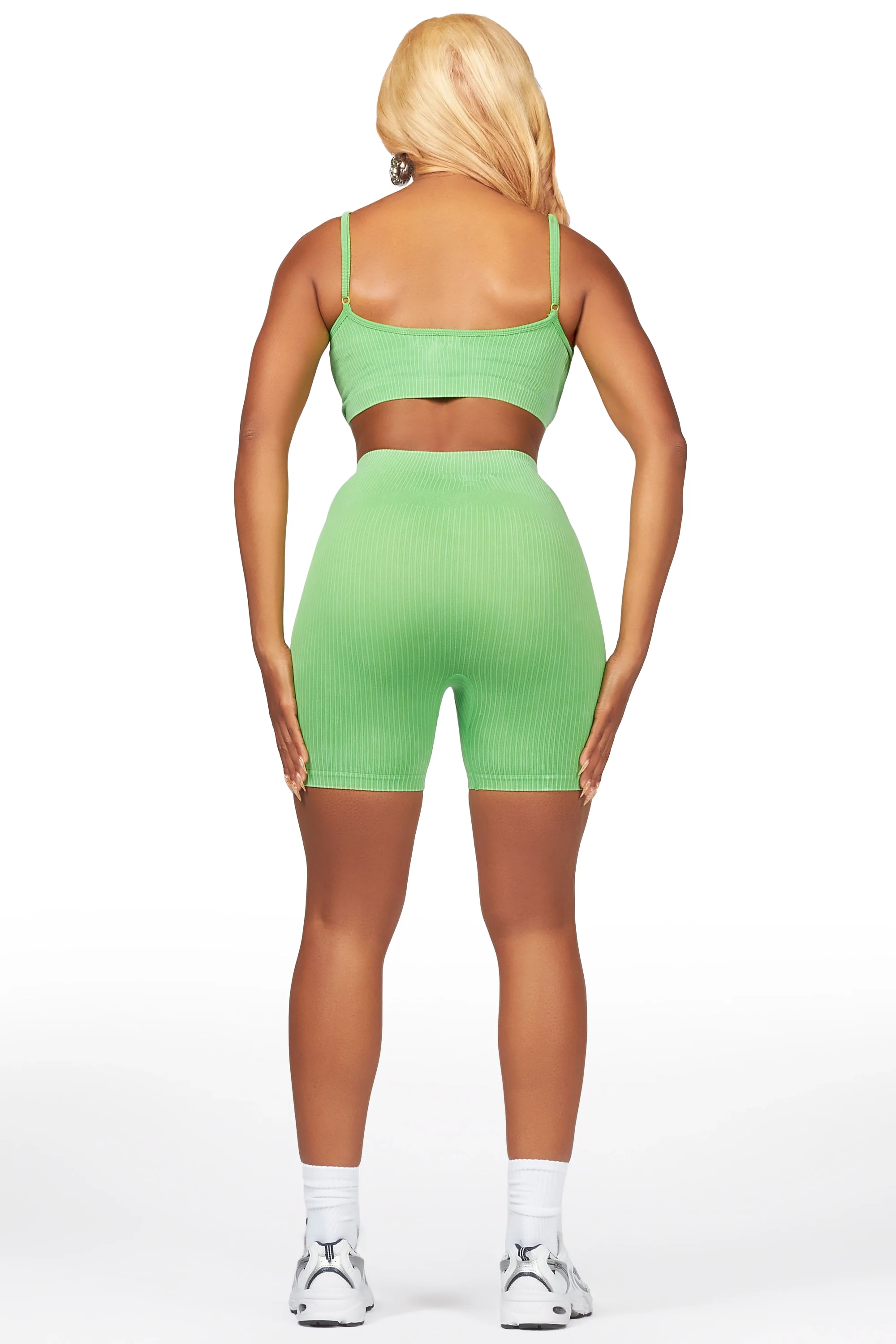 Sharifa Green Active Short Set - Image 9