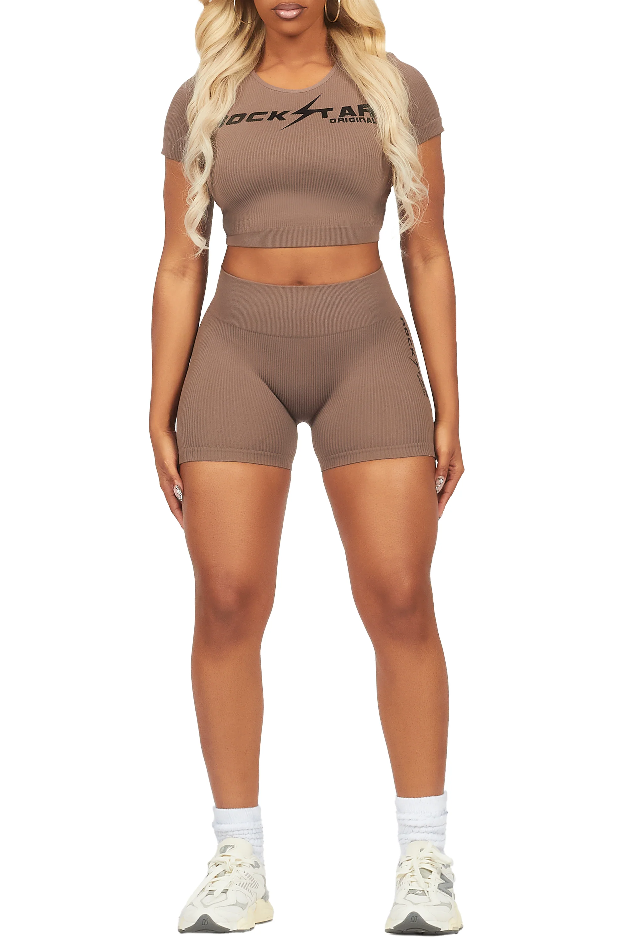 Nakisha Mocha Bike Short Set - Image 5