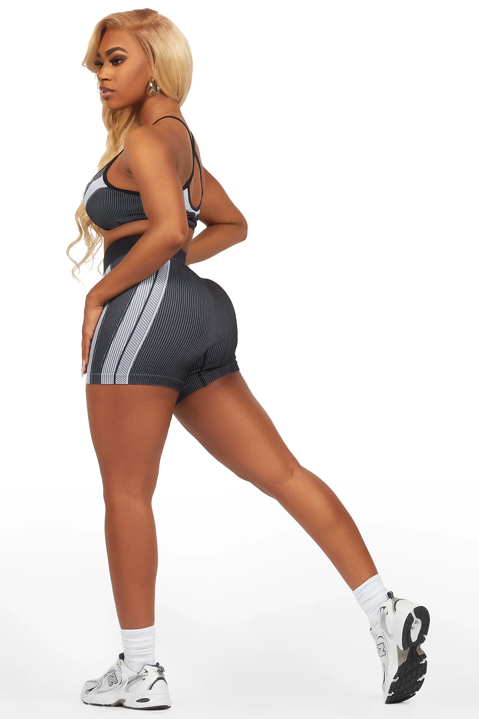 Deseree Black Bike Short Set - Image 2