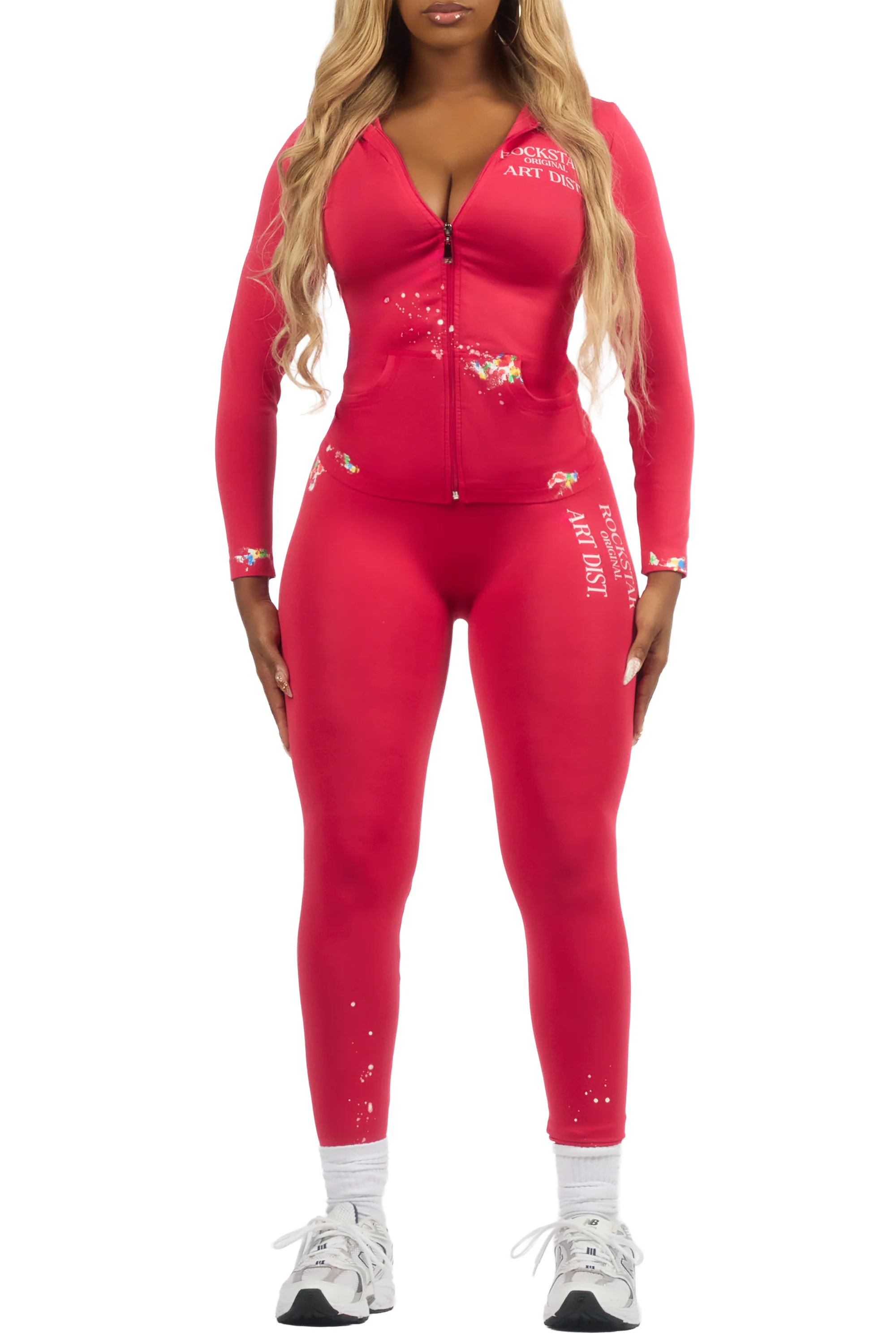 Kelci Magenta Painted Active Set - Image 6
