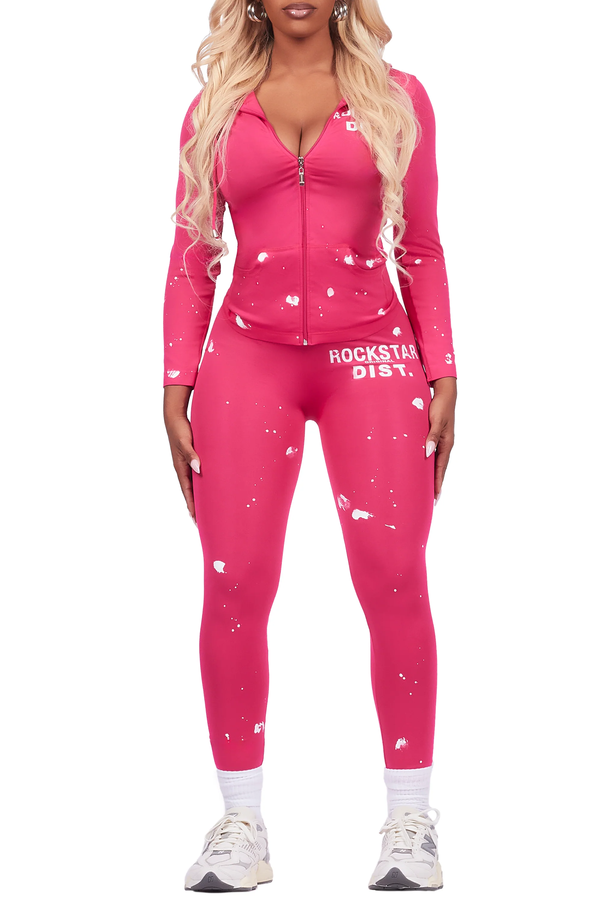 Nikki Hot Pink Painted Active Set - Image 7