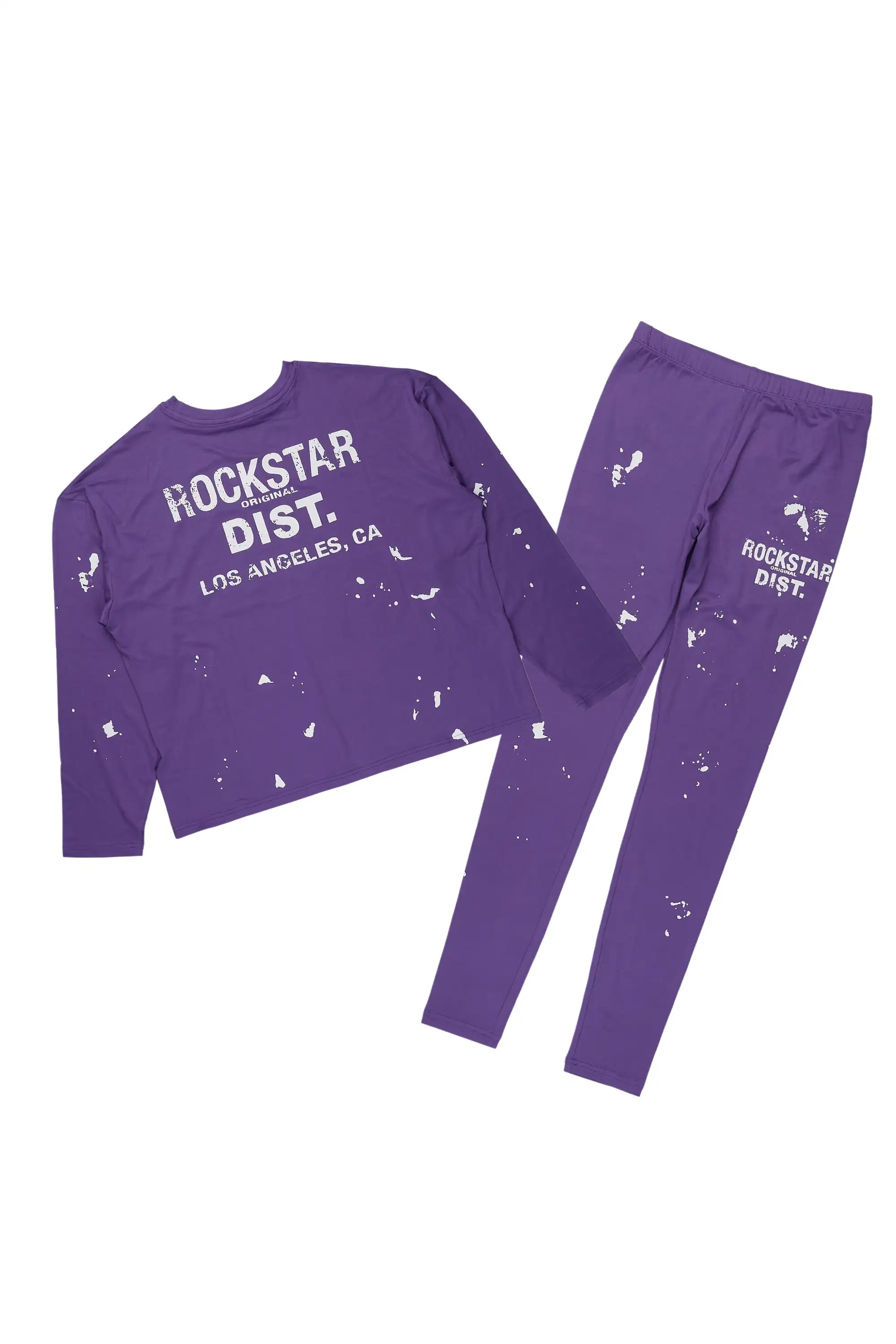 Living For It Purple Long Sleeve Legging Set - Image 4