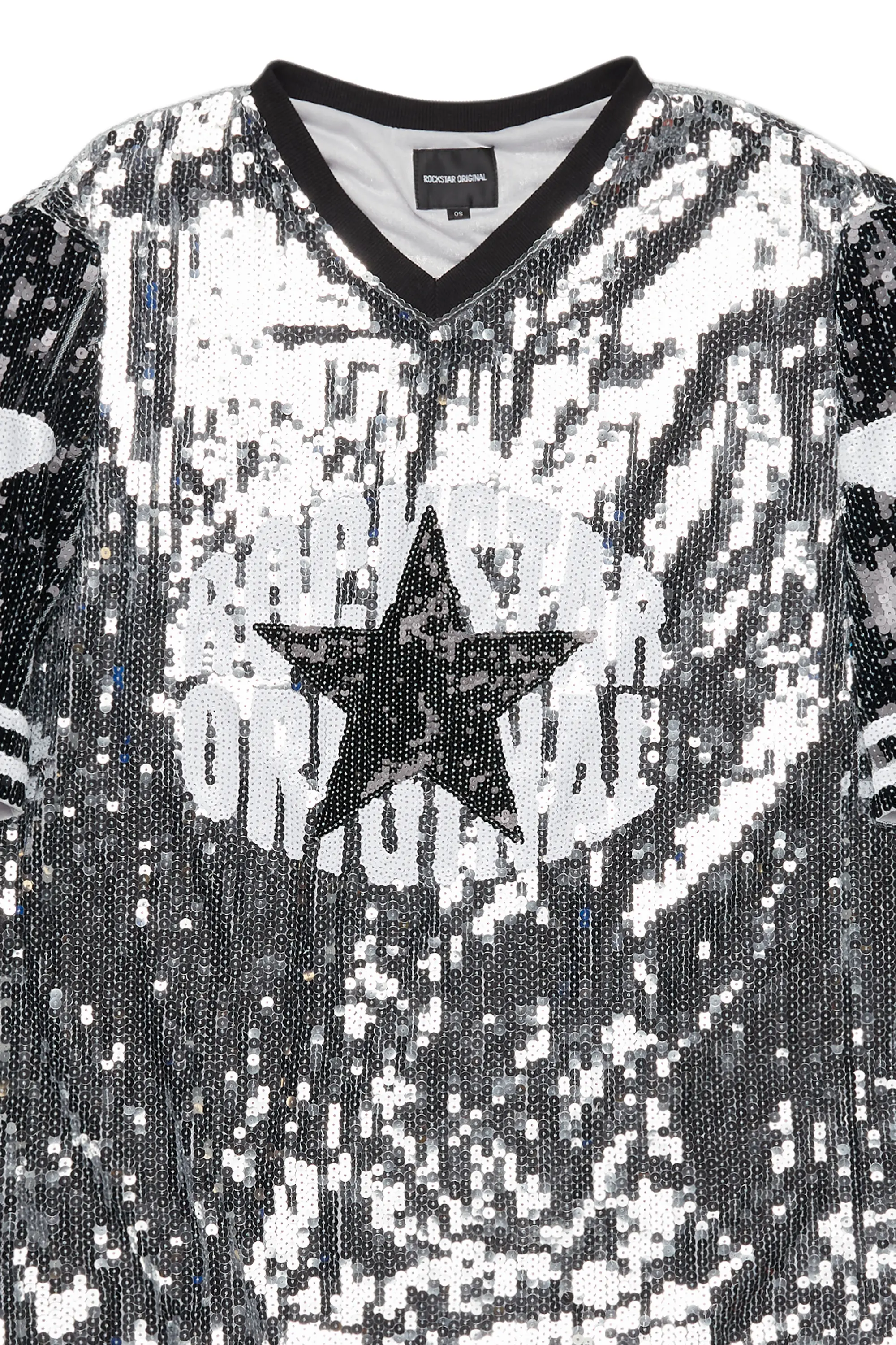Half Time Silver Sequin Mini Dress - Image 4