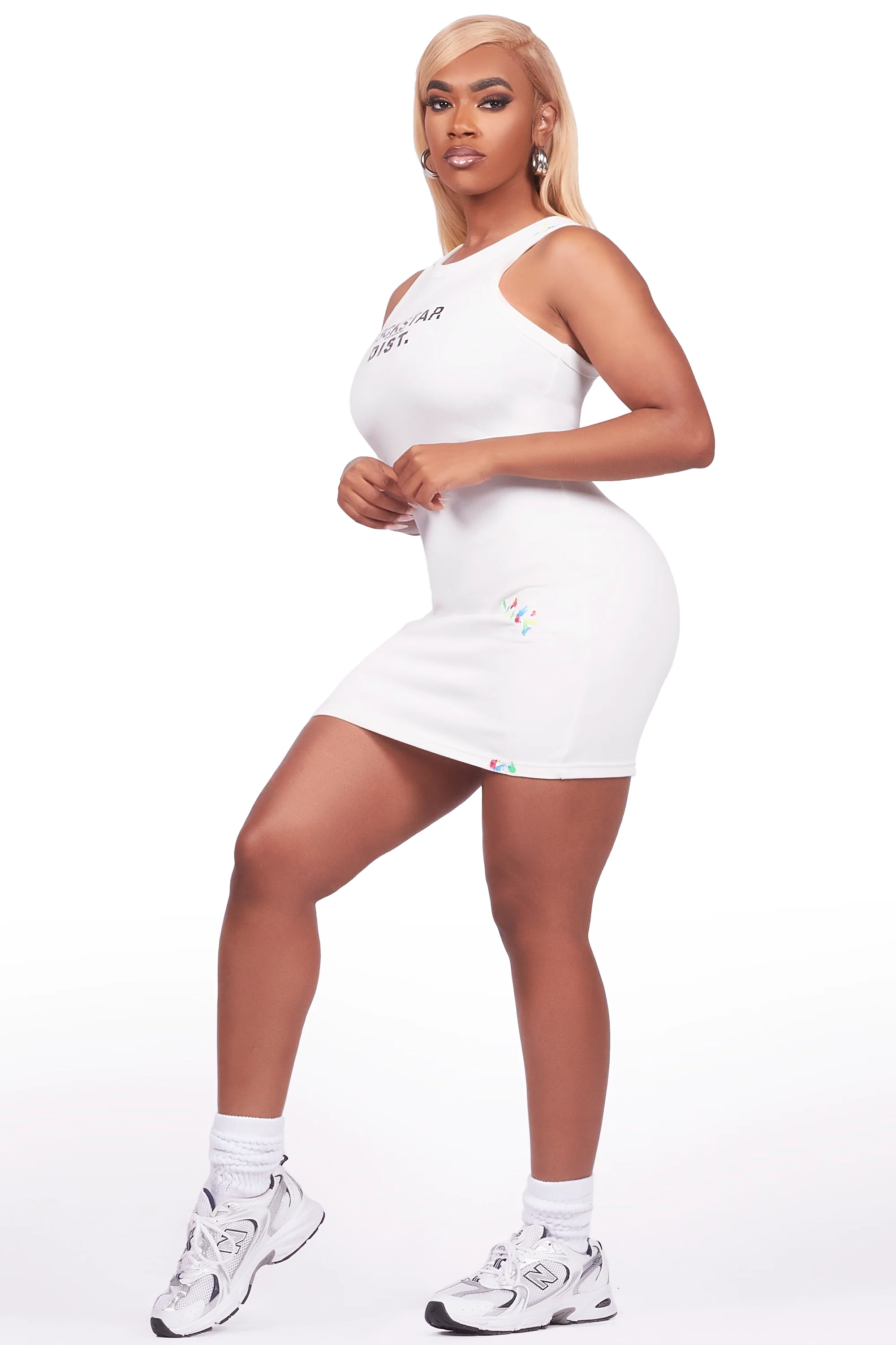 Candica White Mini Dress - Image 5