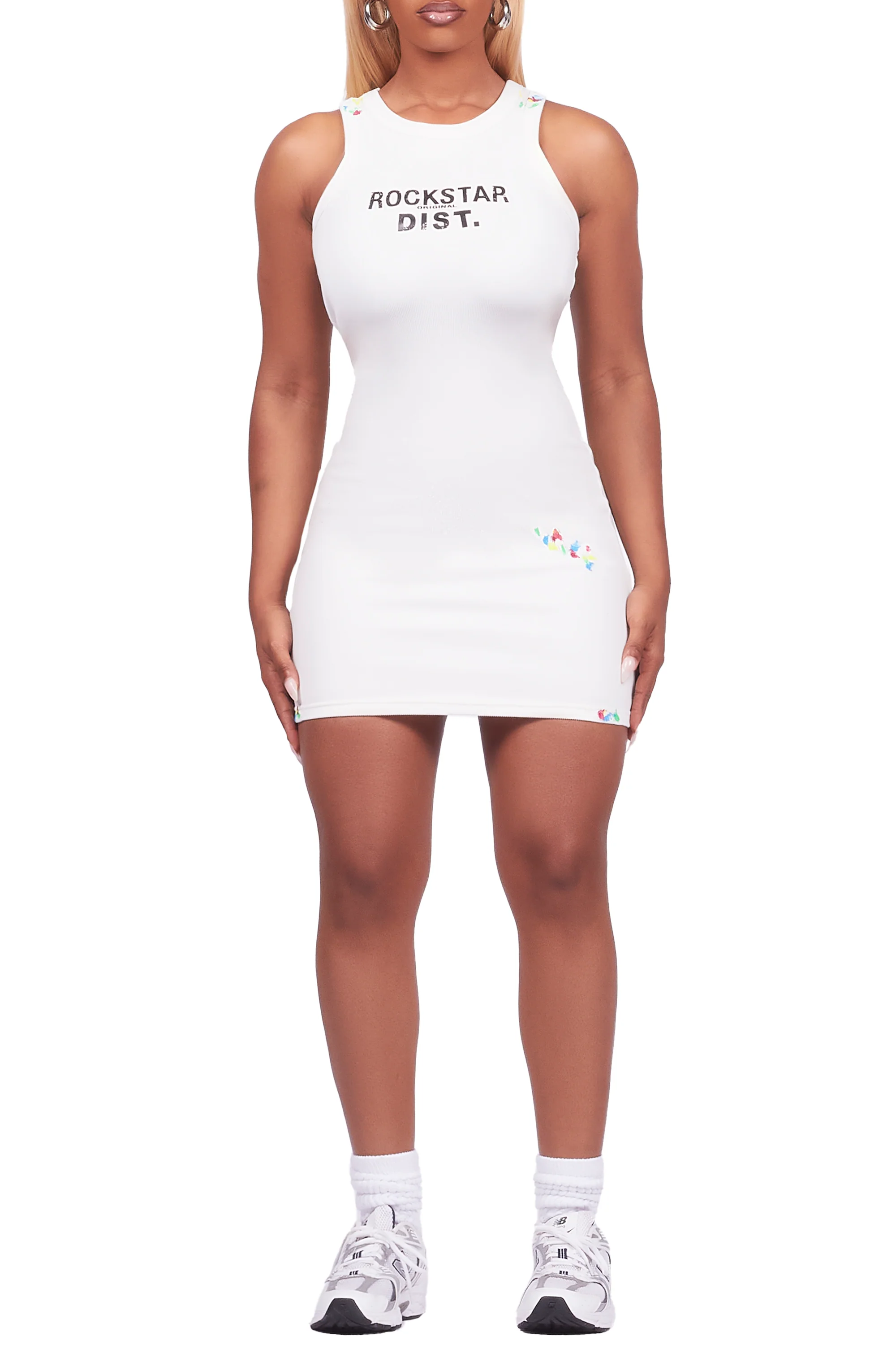 Candica White Mini Dress - Image 6