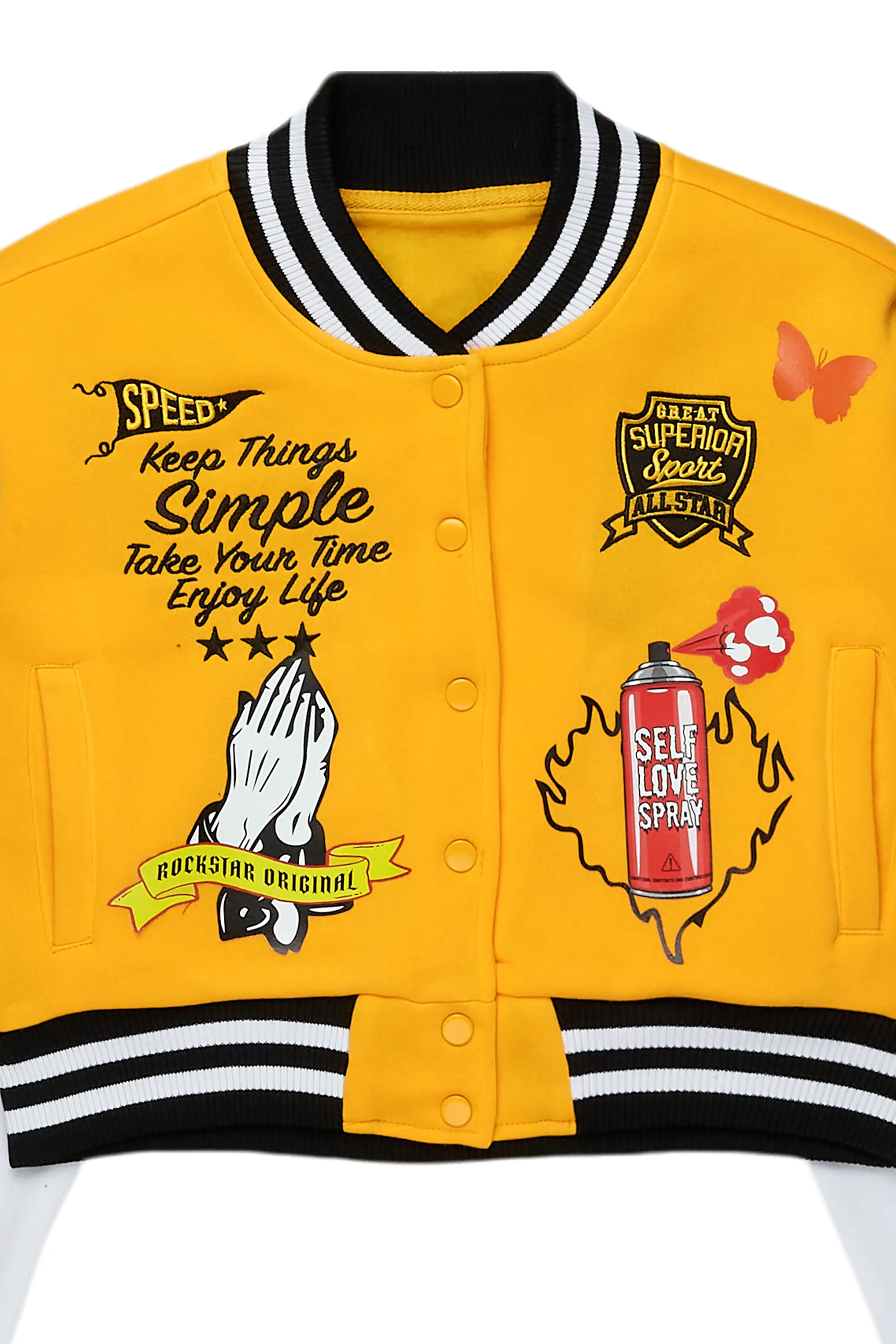 Ticoa Gold Varsity Jacket - Image 4