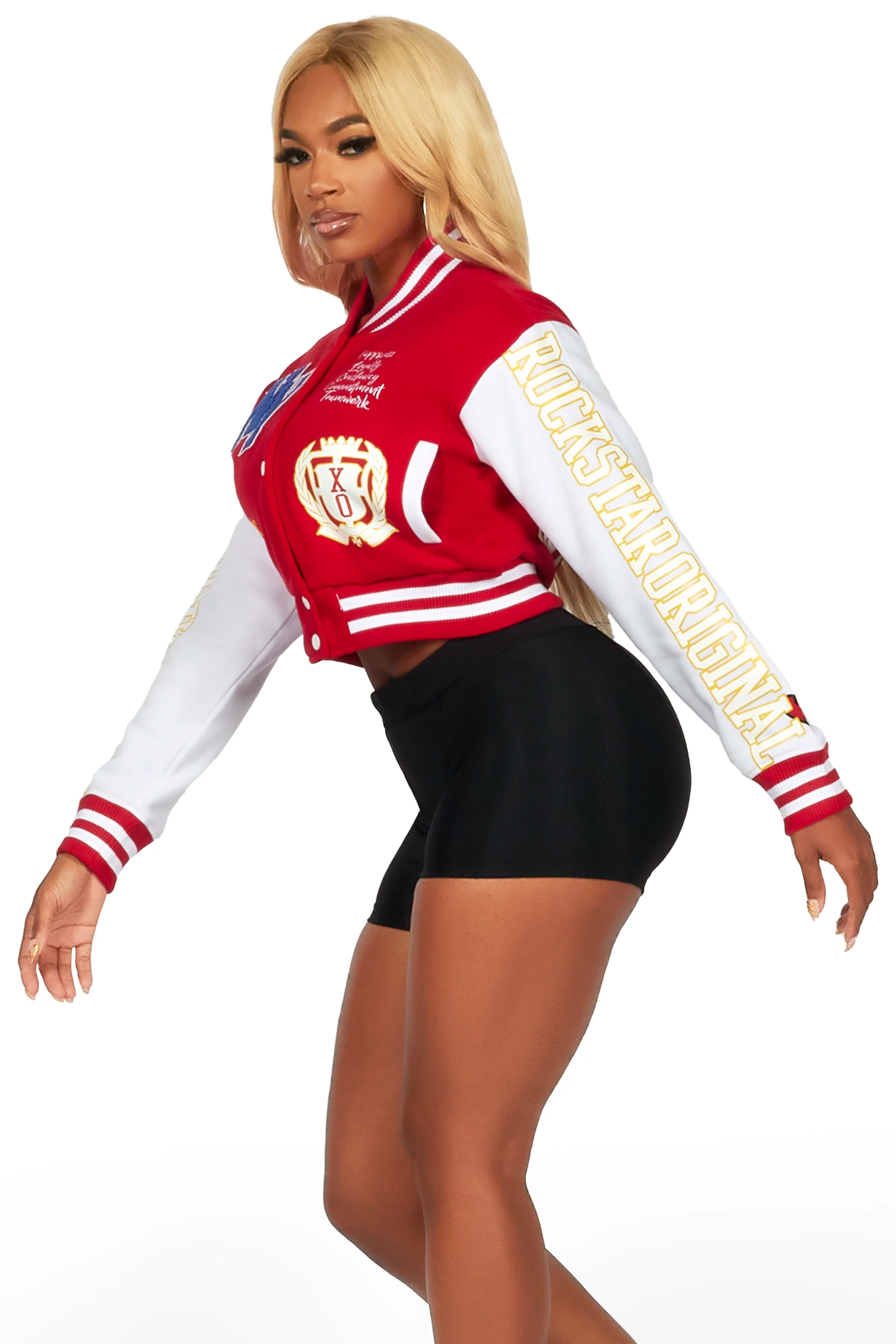 Brelynn Red Varsity Jacket - Image 9
