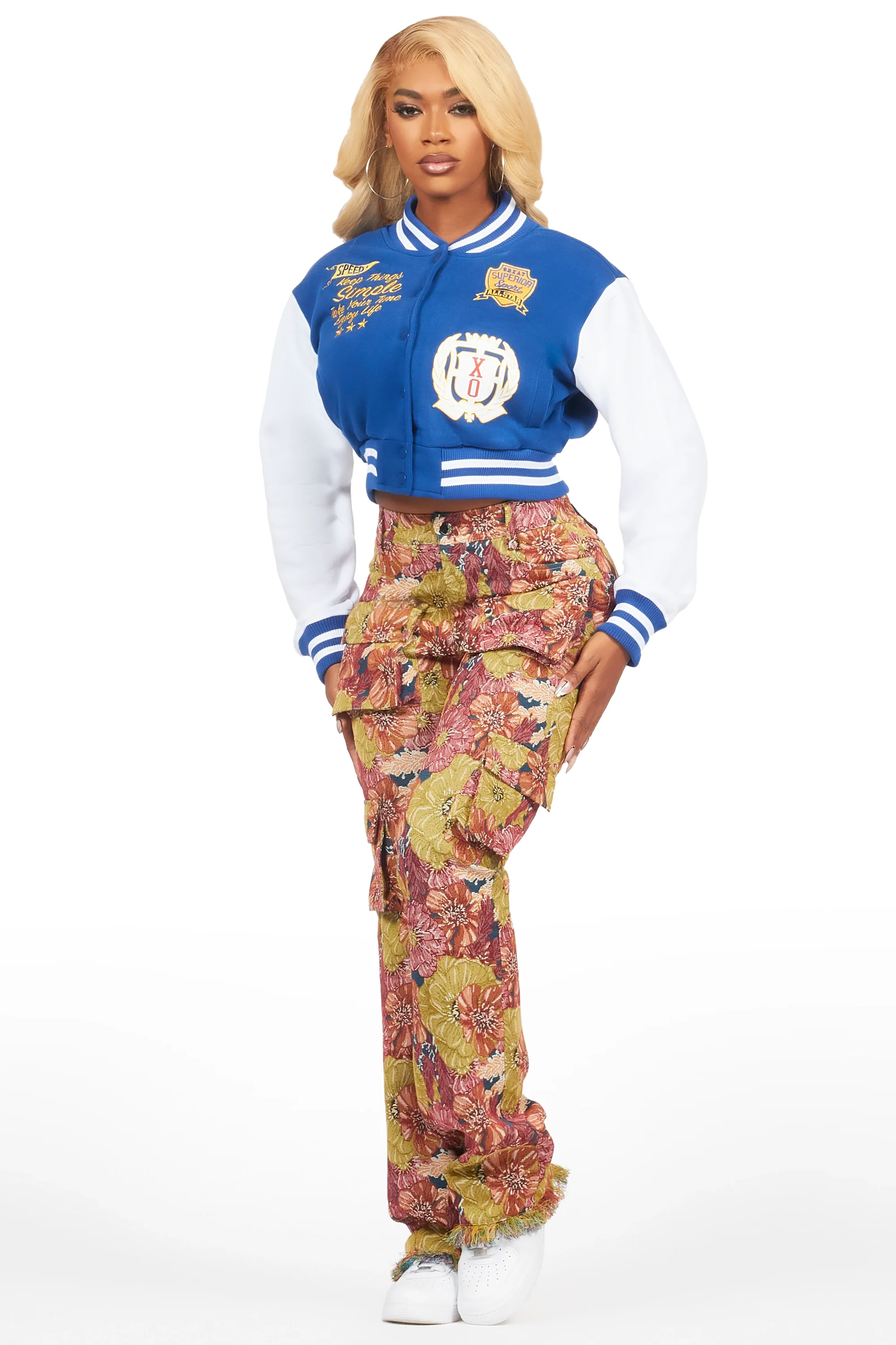 Turhon Royal Blue Varsity Jacket - Image 4