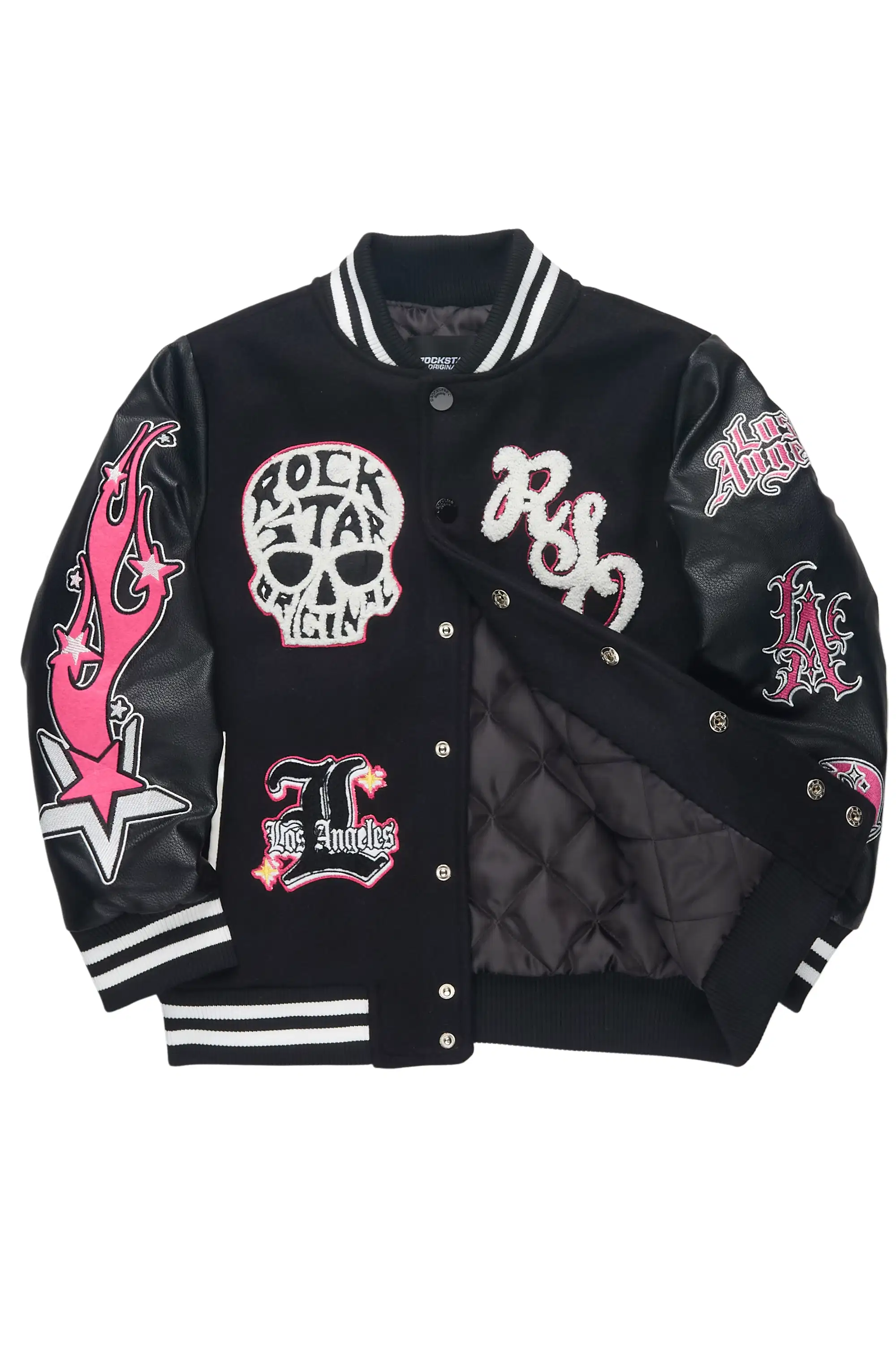 Jermika Black Oversized Varsity Jacket - Image 4