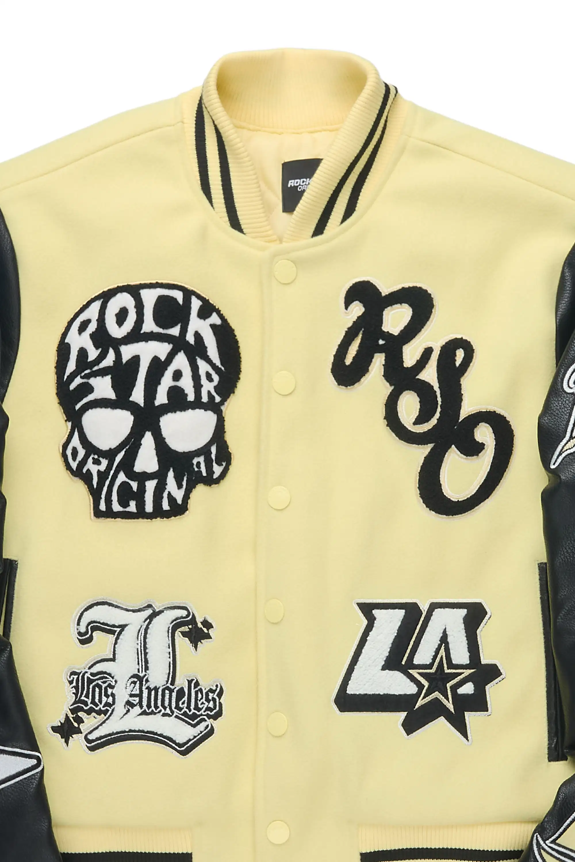 Jermika Black/Yellow Oversized Varsity Jacket - Image 7