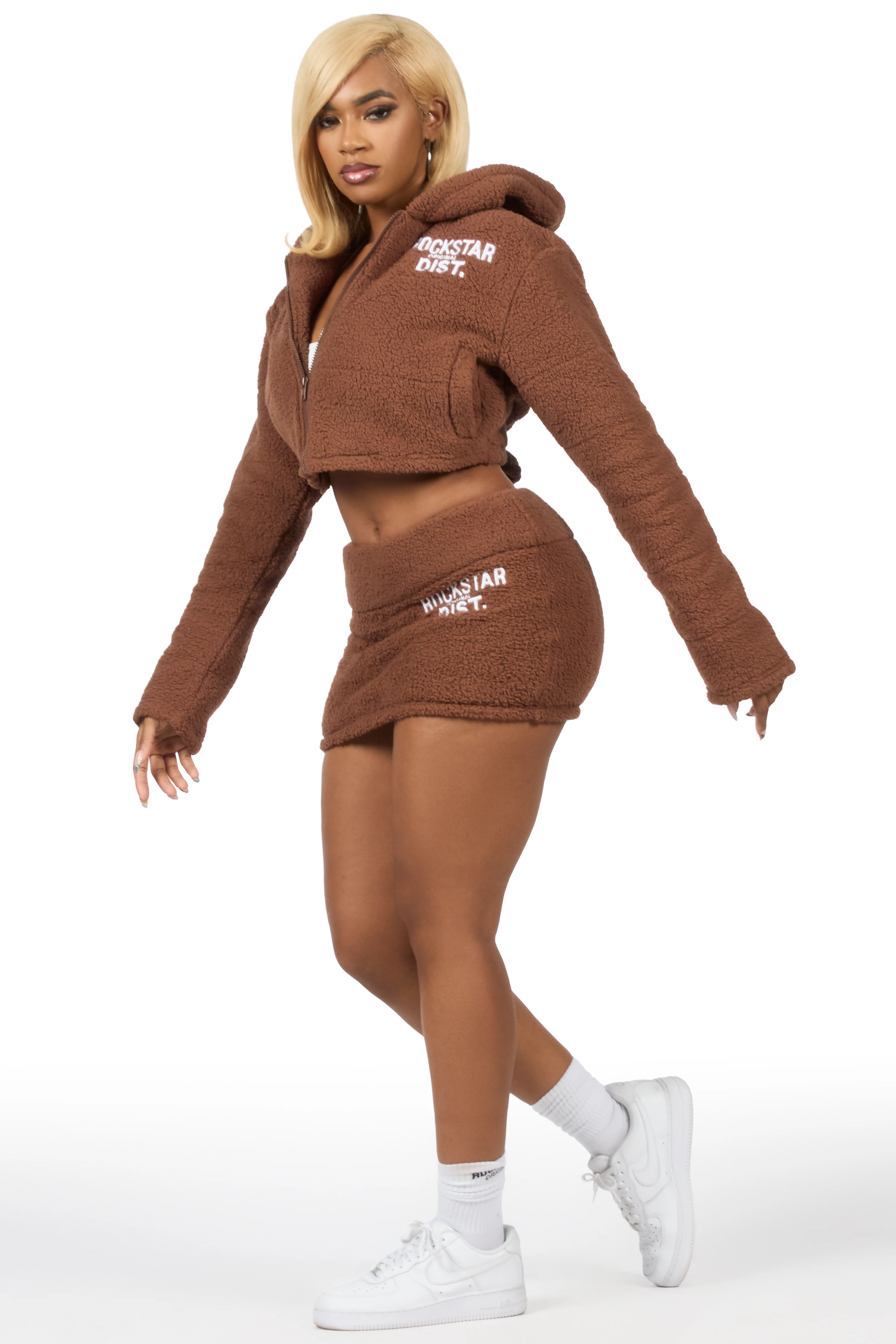 Kimani Mocha Sherpa Jacket - Image 7