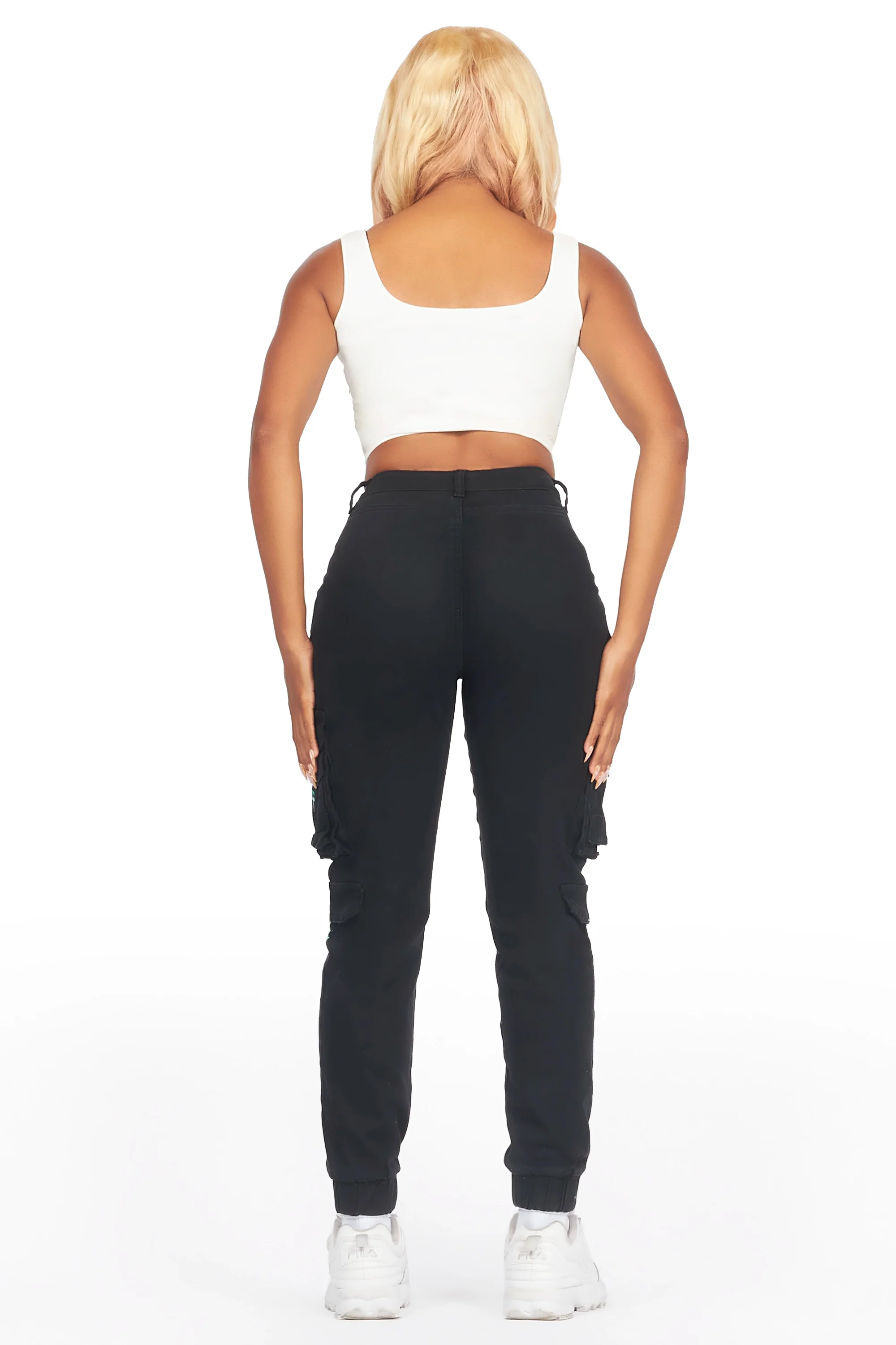 Tamara Black Painted Jogger Jean - Image 5